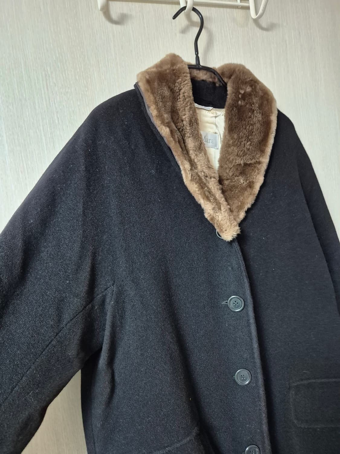 (정품) 막스마라 울코트 카라퍼 코트 90s  42사이즈 상품이미지3