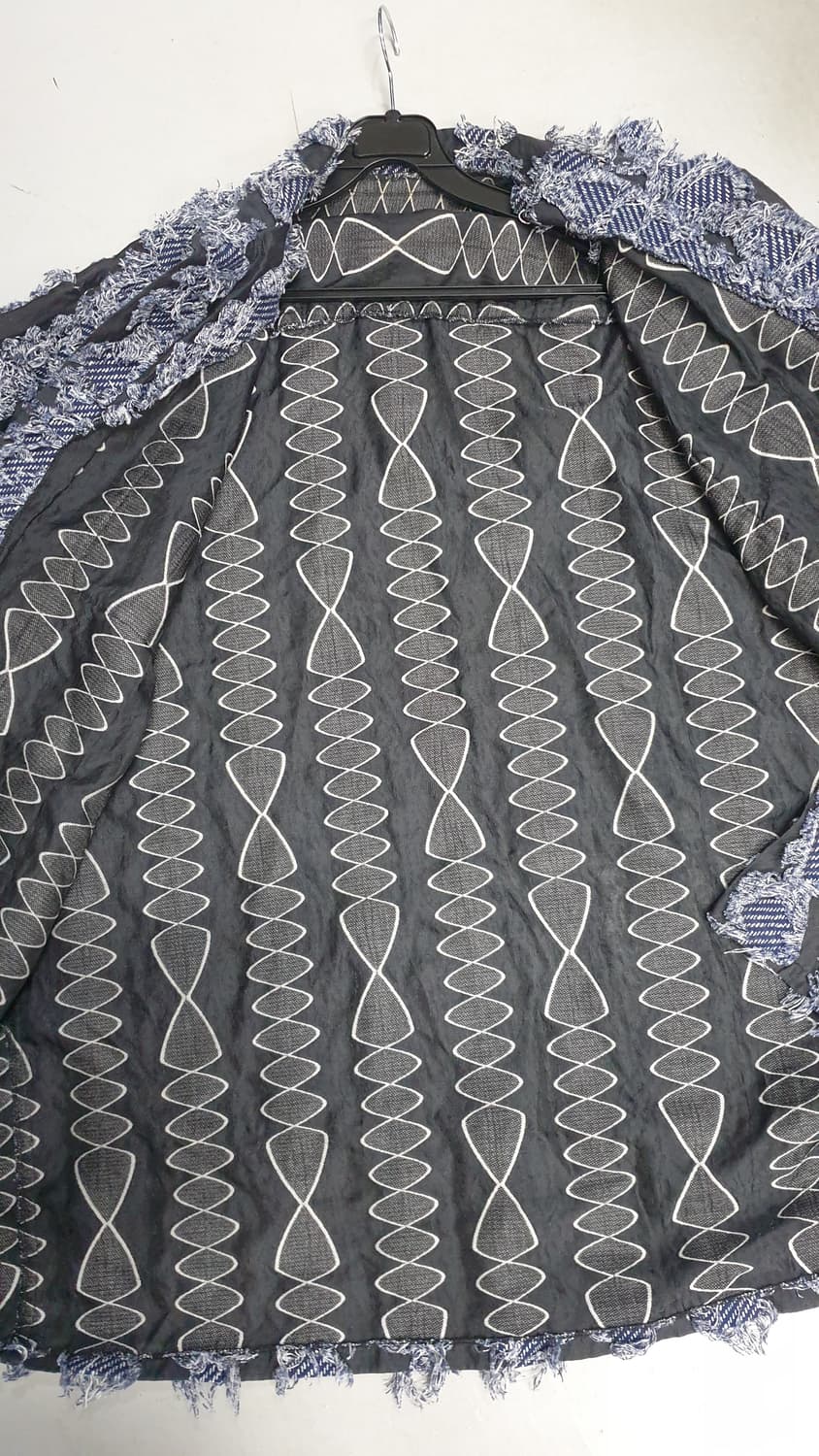 데님프린지 패턴 셔츠 & 바지 세트 상품이미지8