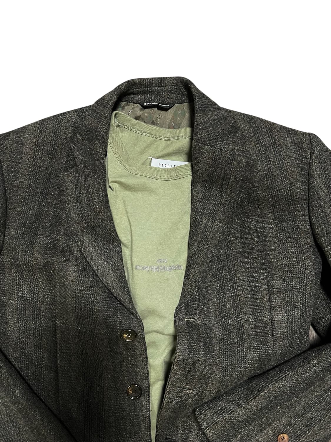 (새상품)메종 마르지엘라 올리브 티셔츠 상품이미지6