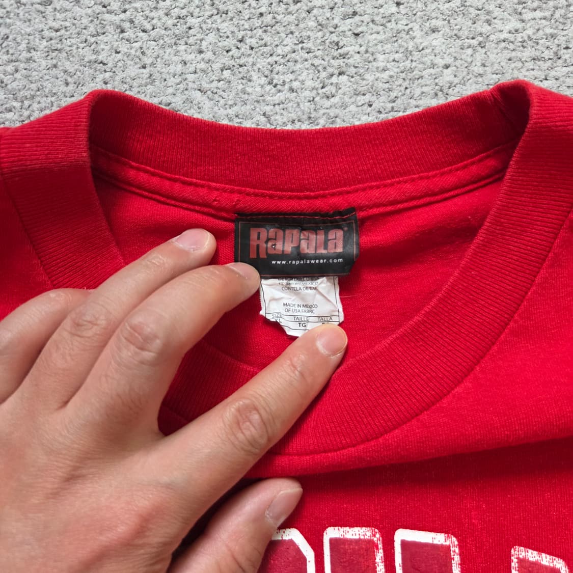 멕시코제 90s Rapala 반팔 티셔츠 XL(105) 상품이미지4