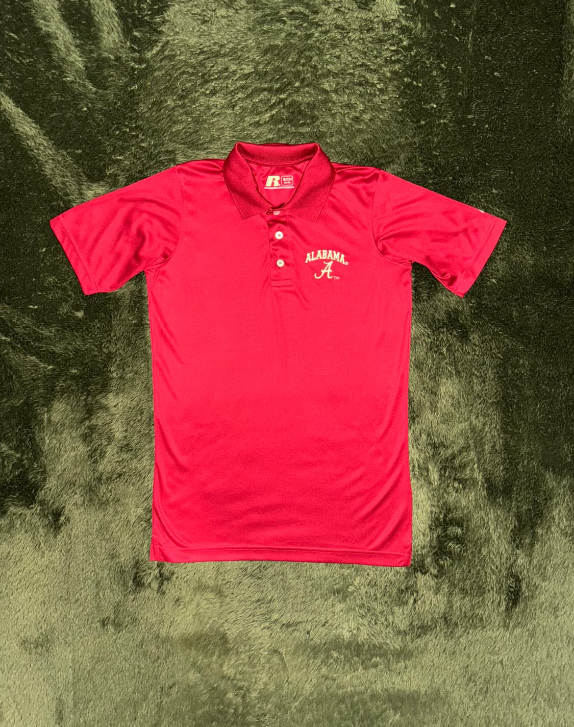[S] Russell 러셀 애슬레틱 앨라배마 크림슨 타이드 코치 폴로 티 상품이미지1