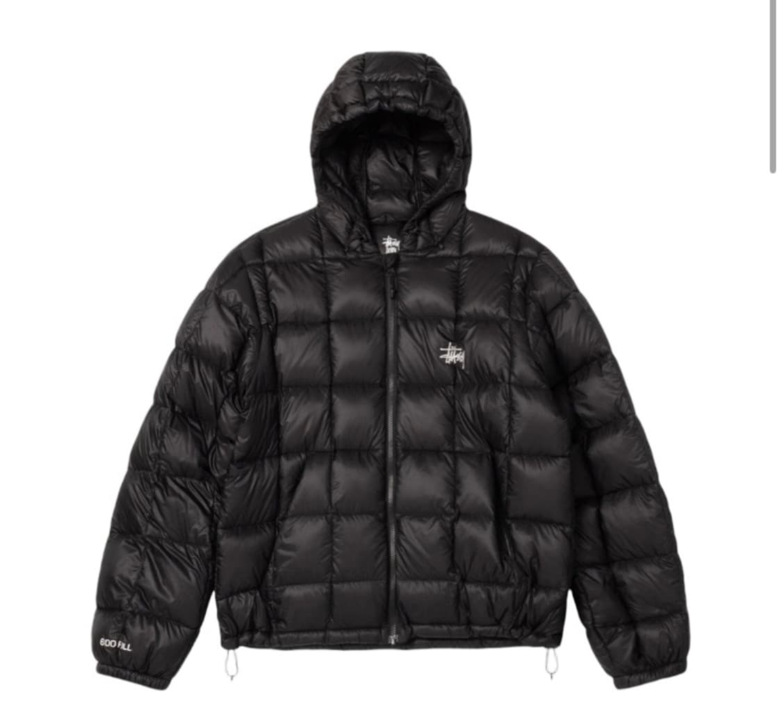 S) 스투시 미드웨이트 후드 퍼퍼 블랙  상품이미지1