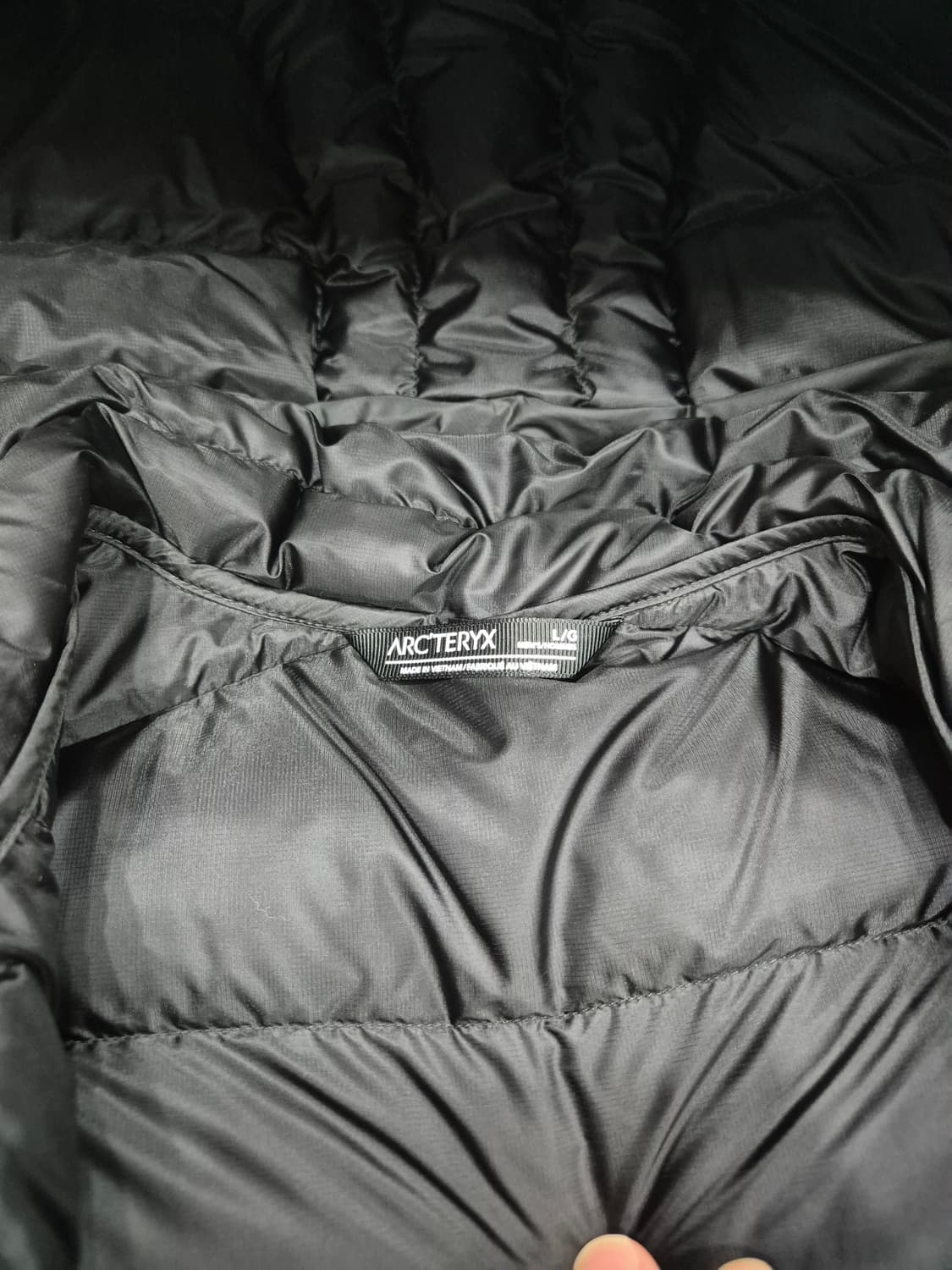 [L] 24FW아크테릭스 세륨 후디 블랙 상품이미지2