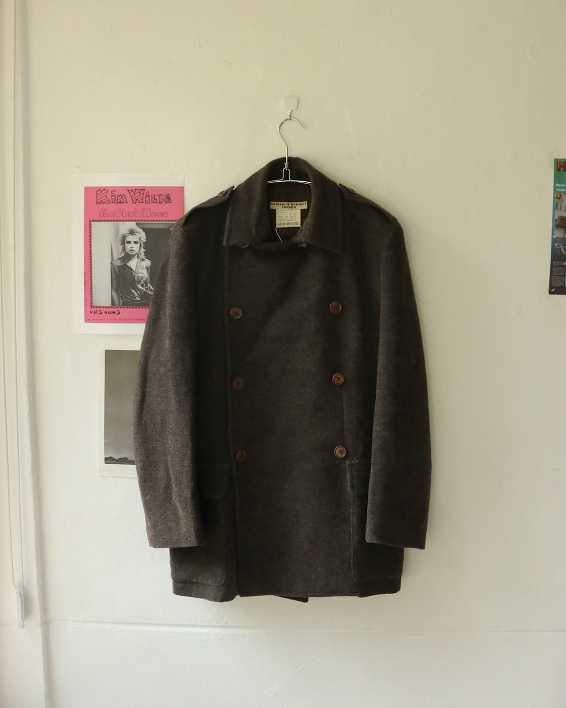  캐서린 햄넷 더블브레스티드 울 피 코트  상품이미지4