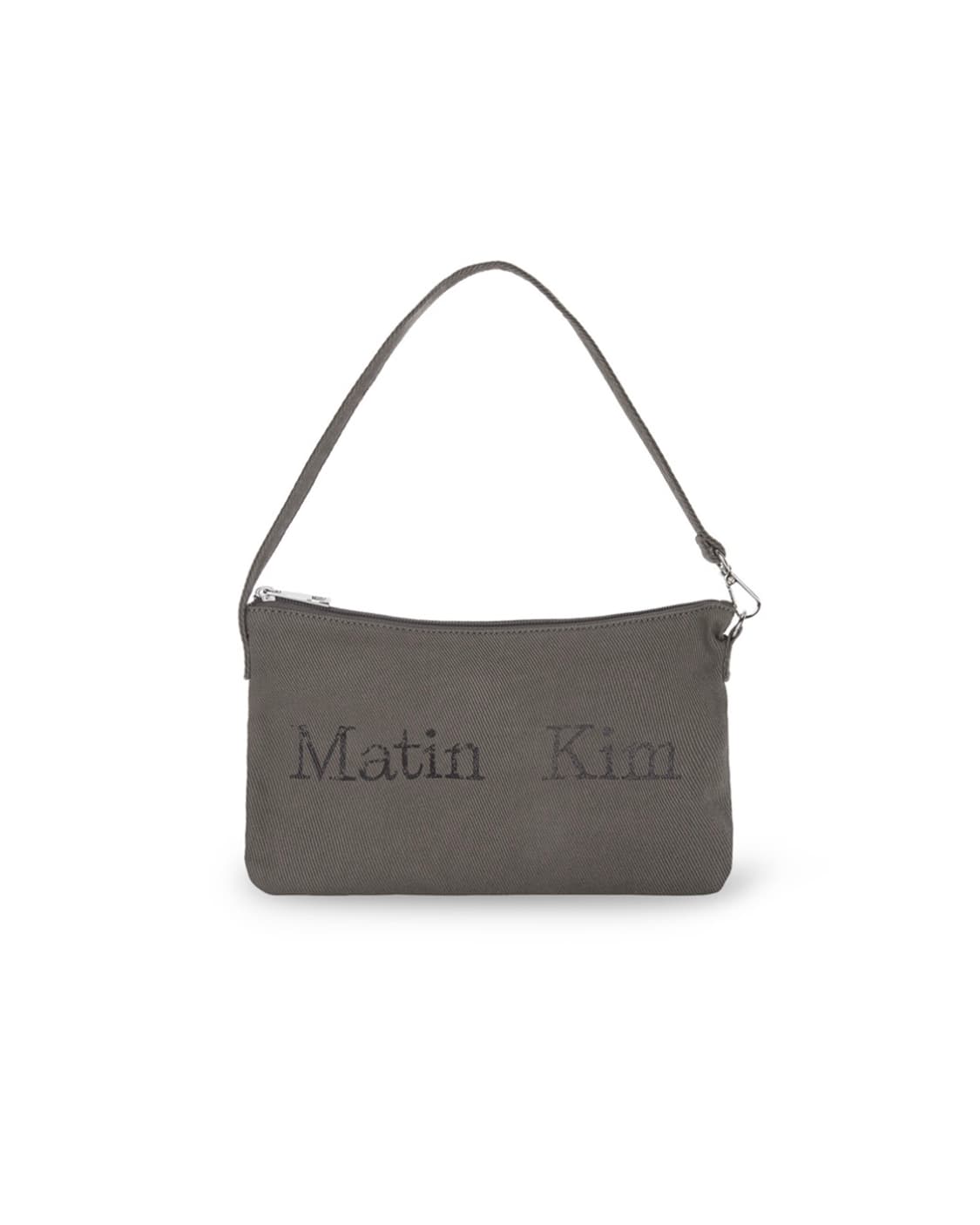 MATIN CRACKED LOGO ECOBAG IN CHARCOAL 상품이미지2