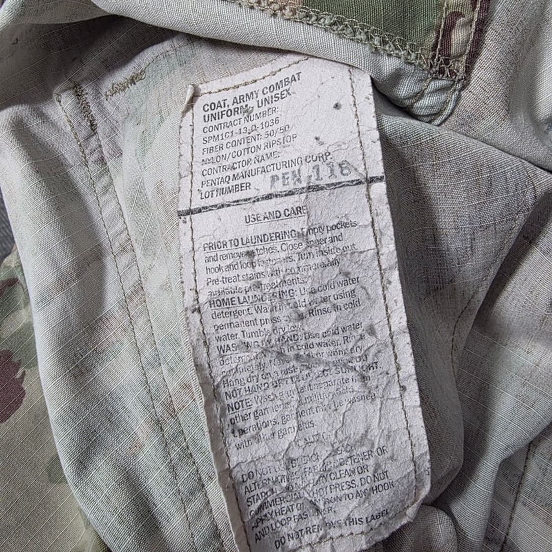 US ARMY 멀티캠 ACU 야상 자켓 상품이미지7