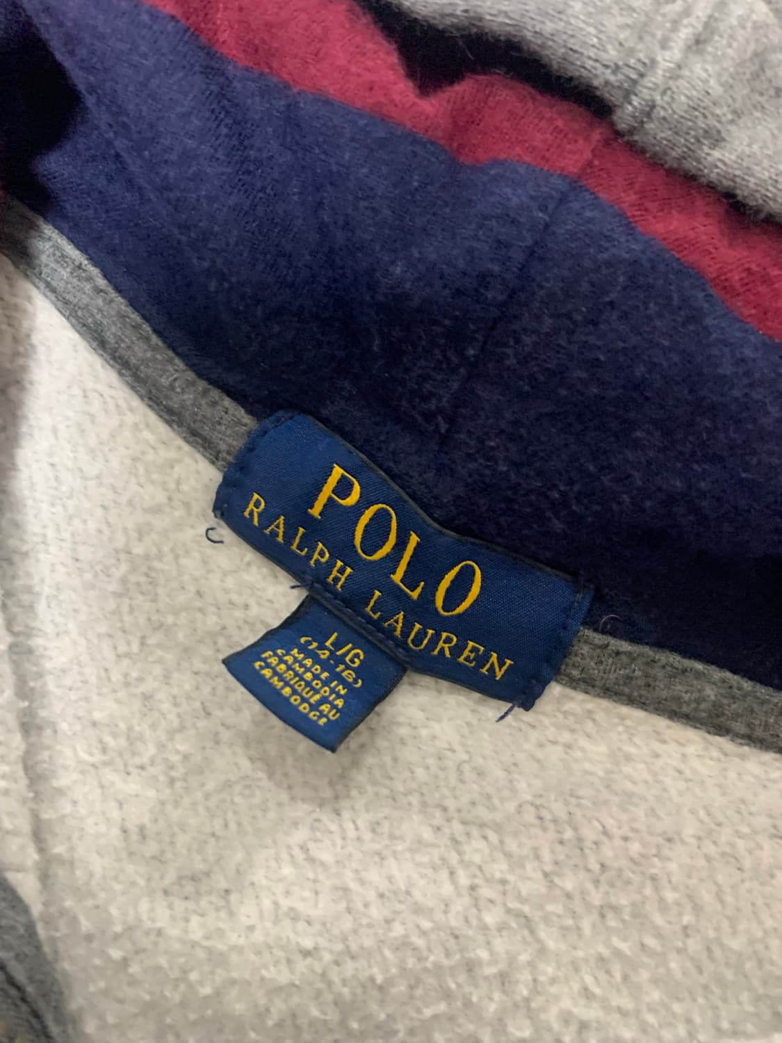 폴로랄프로렌 후드집업, 그레이 상품이미지5