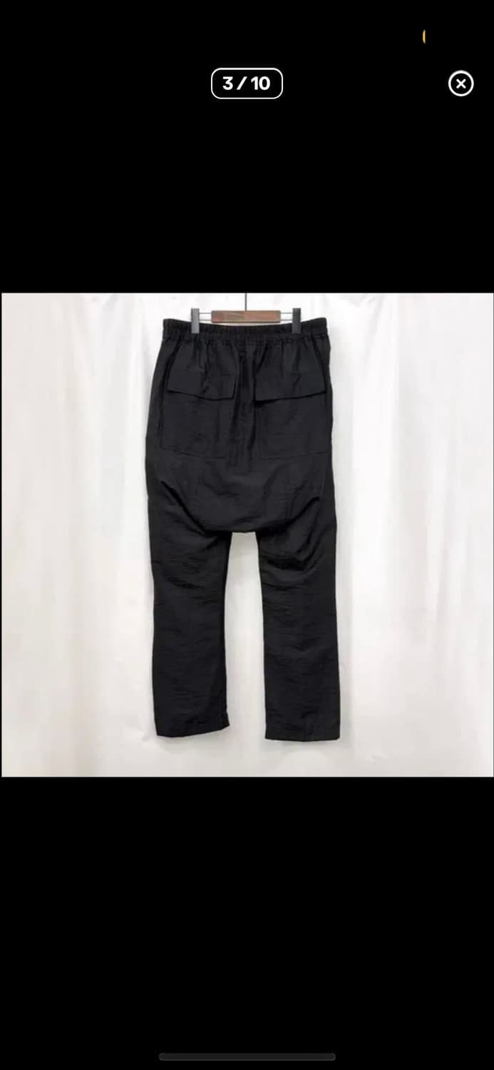 릭오웬스 23ss 드로우 스트링 린넨 팬츠 상품이미지3