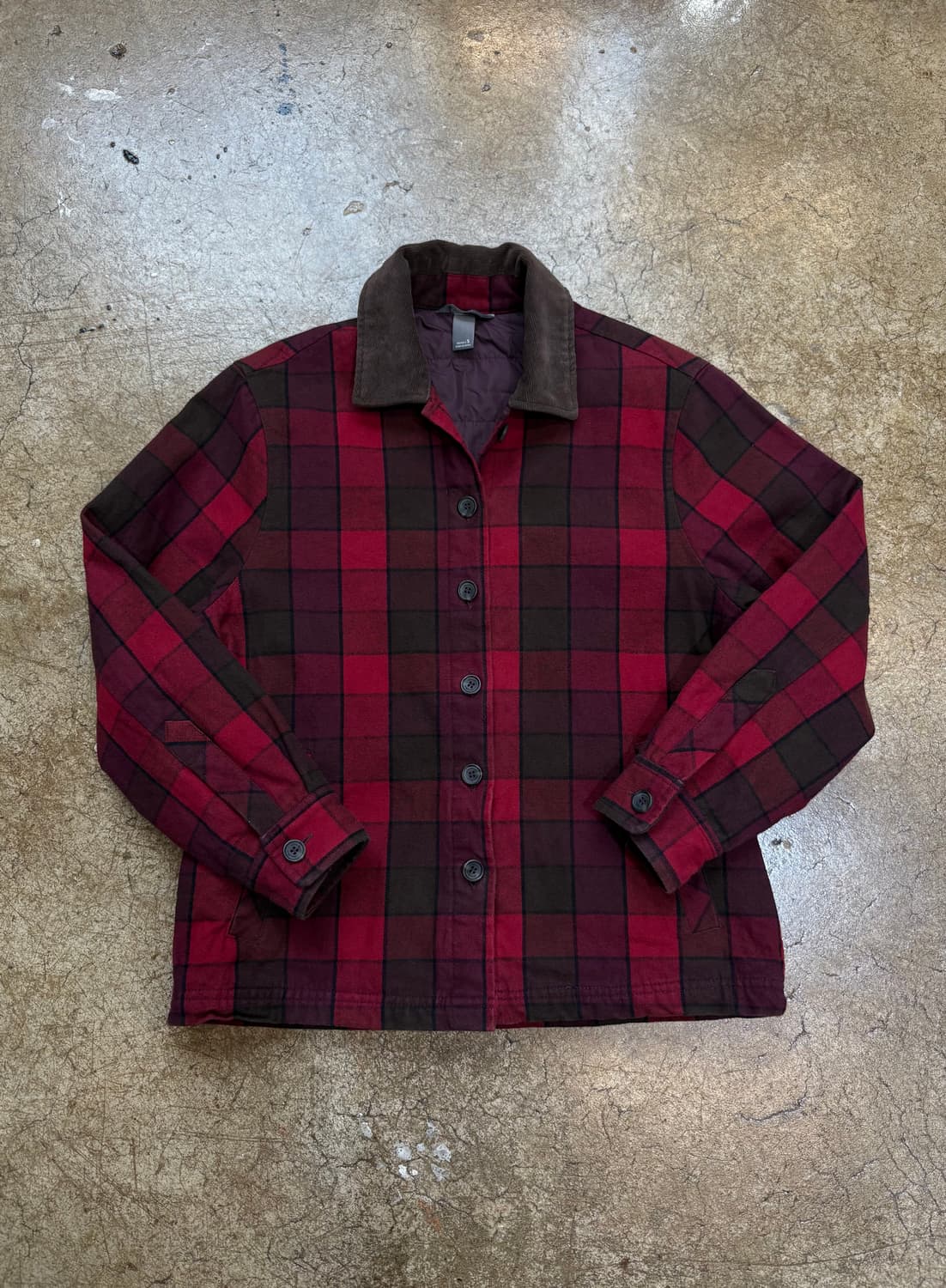 에디바우어 버팔로 체크 퀼팅 자켓 상품이미지1