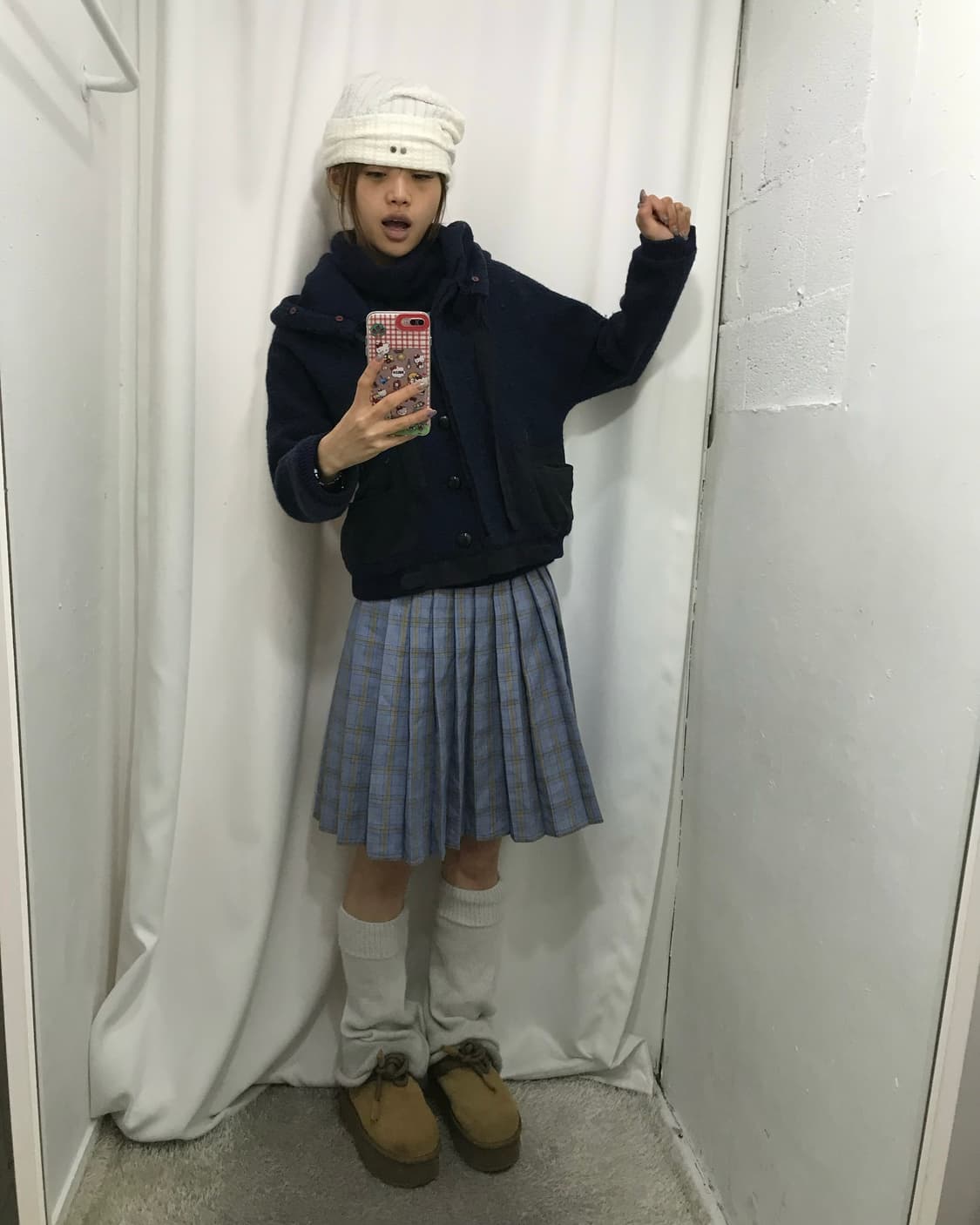 👾네이비 아가일 코디 👾 상품이미지3