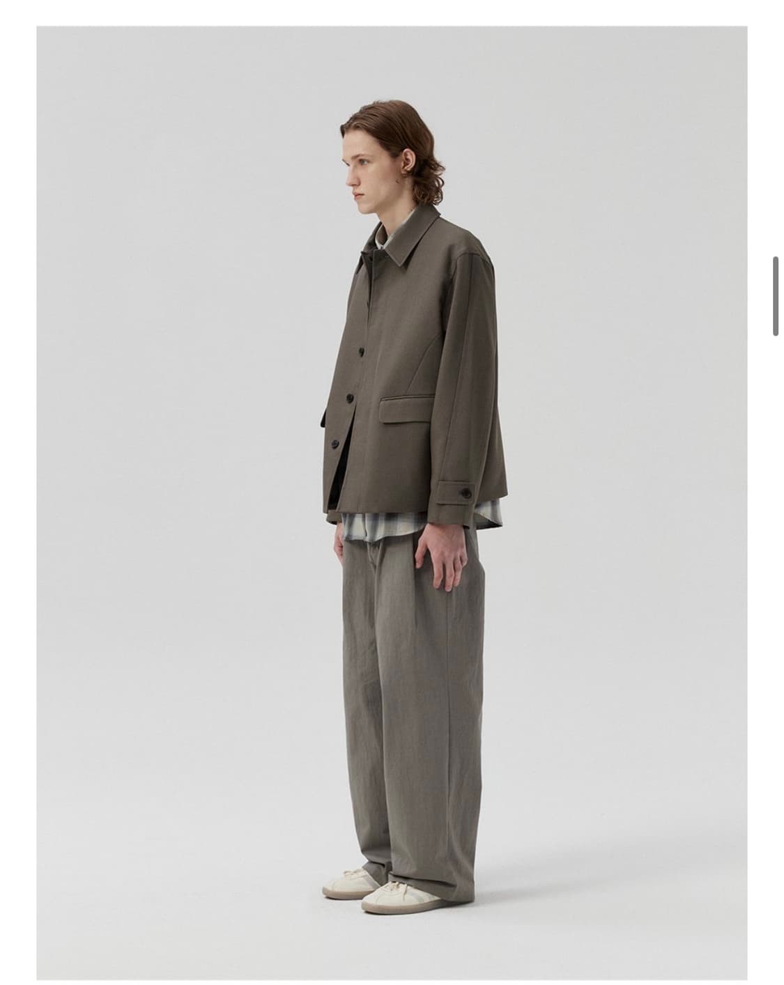Flamingo C/N Two Tuck Pants (Ash Brown)  상품이미지2