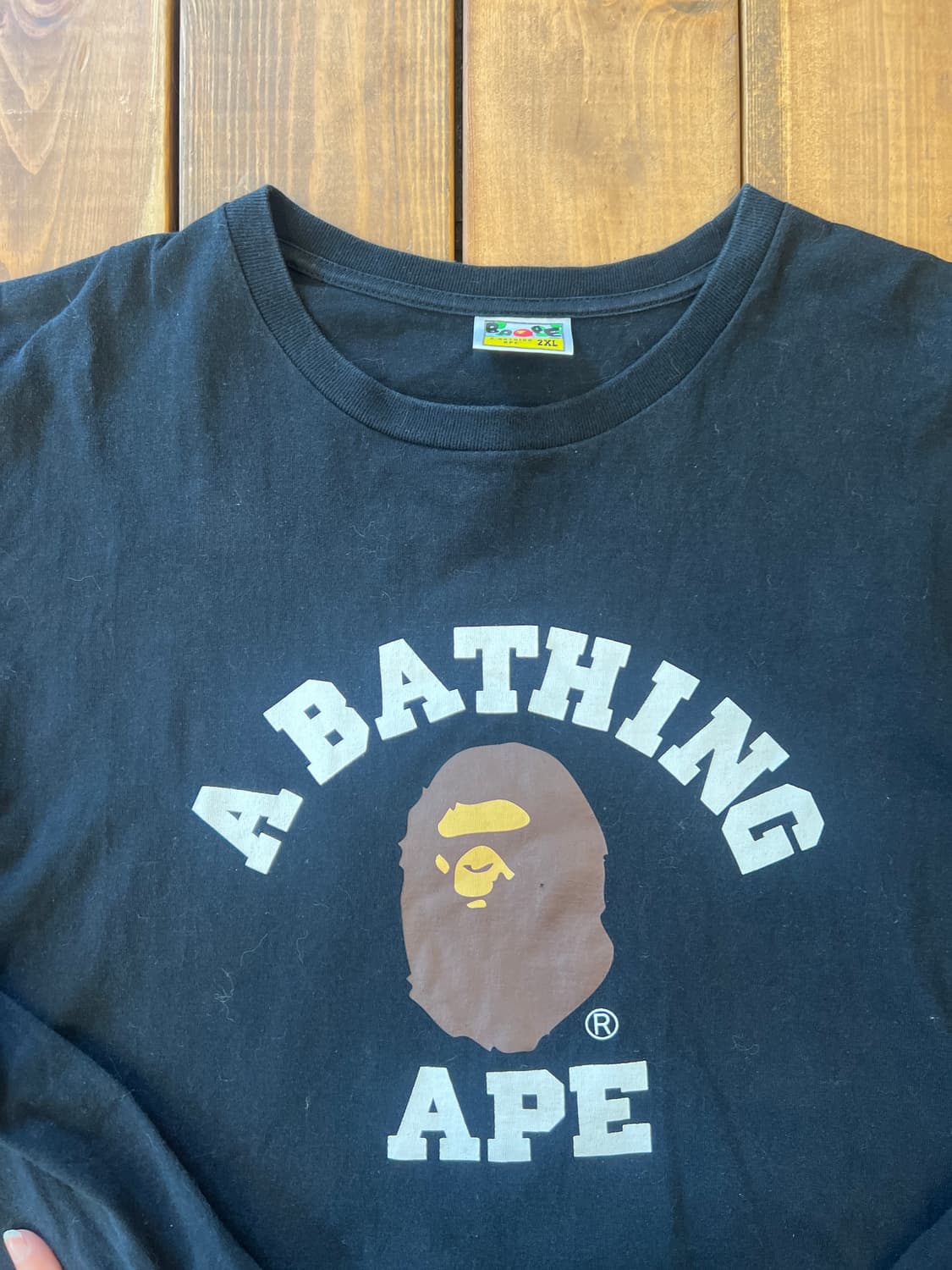 베이프 사루 블랙 롱슬리브 상품이미지8