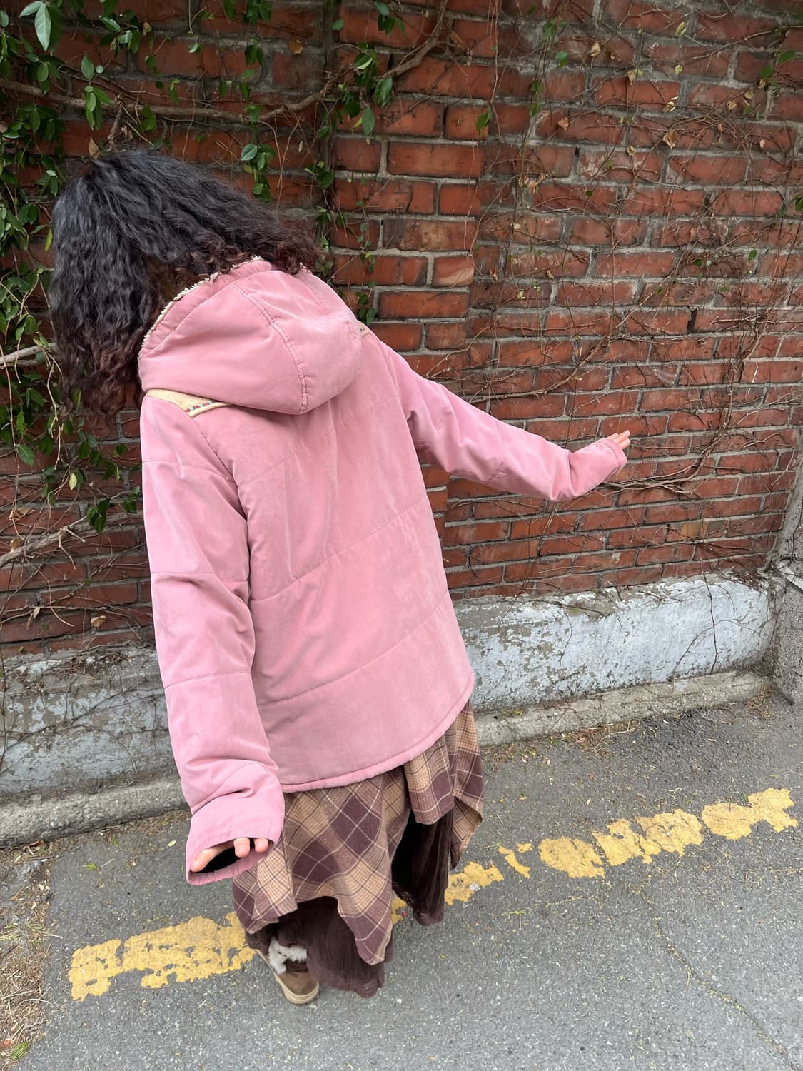 티티카카 딸기우유 후드 다운 자켓 상품이미지6