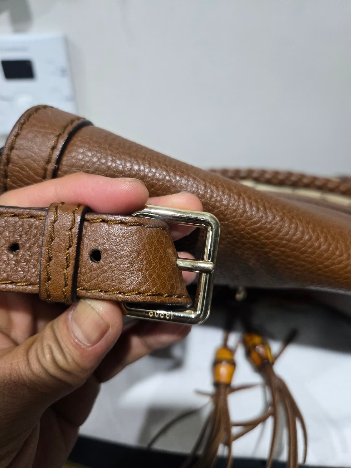 구찌 GG 캔버스 벨라 플랩 사첼백 상품이미지2