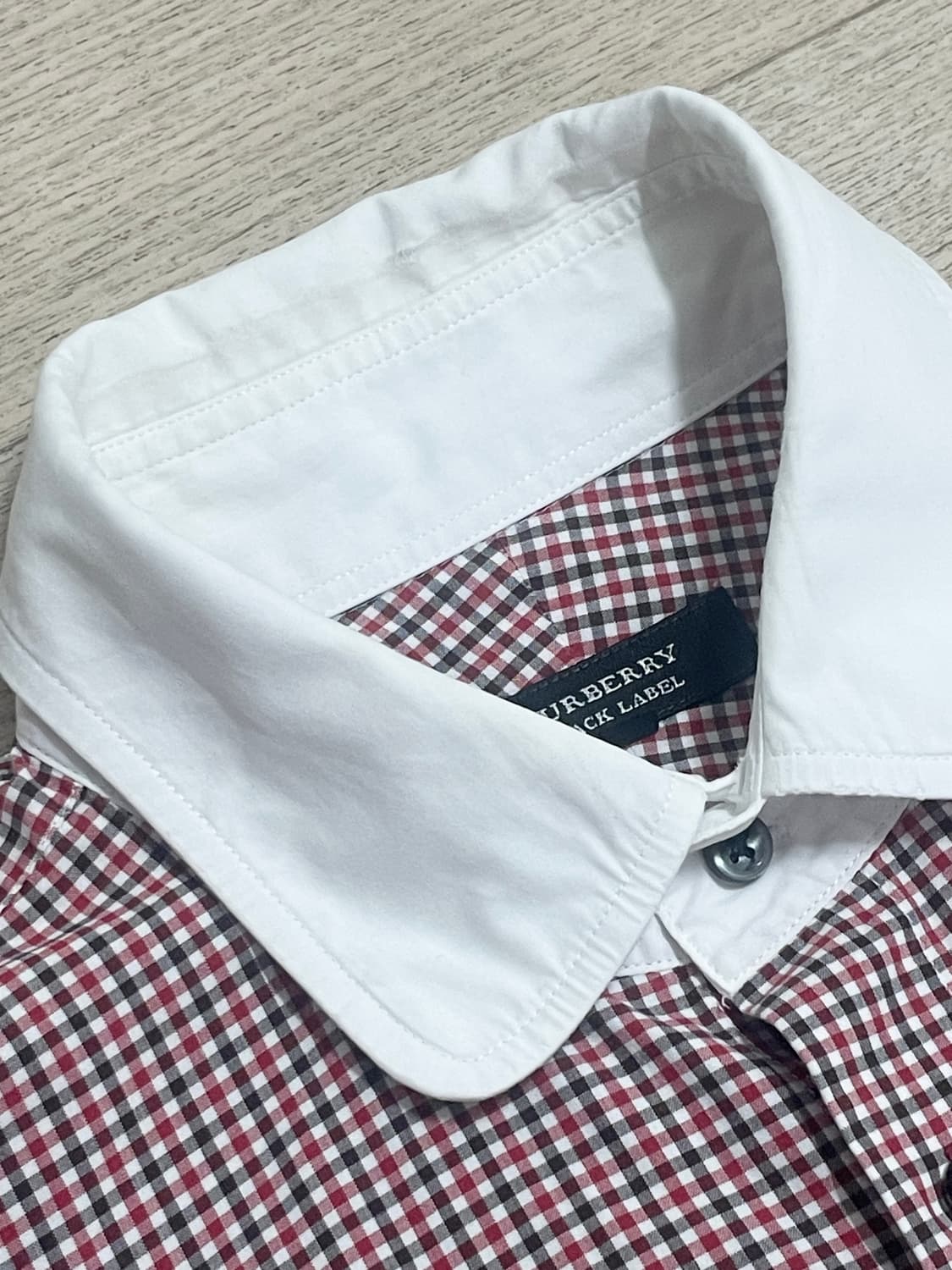 버버리 블랙라벨 슬림핏 깅엄체크셔츠 상품이미지5