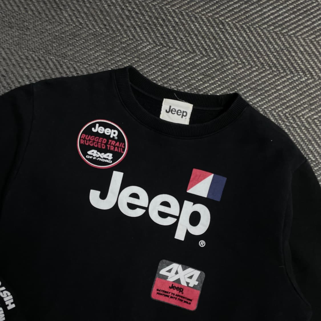Jeep 4x4 레터링 빅로고 박시핏 맨투맨 y 5497 상품이미지4