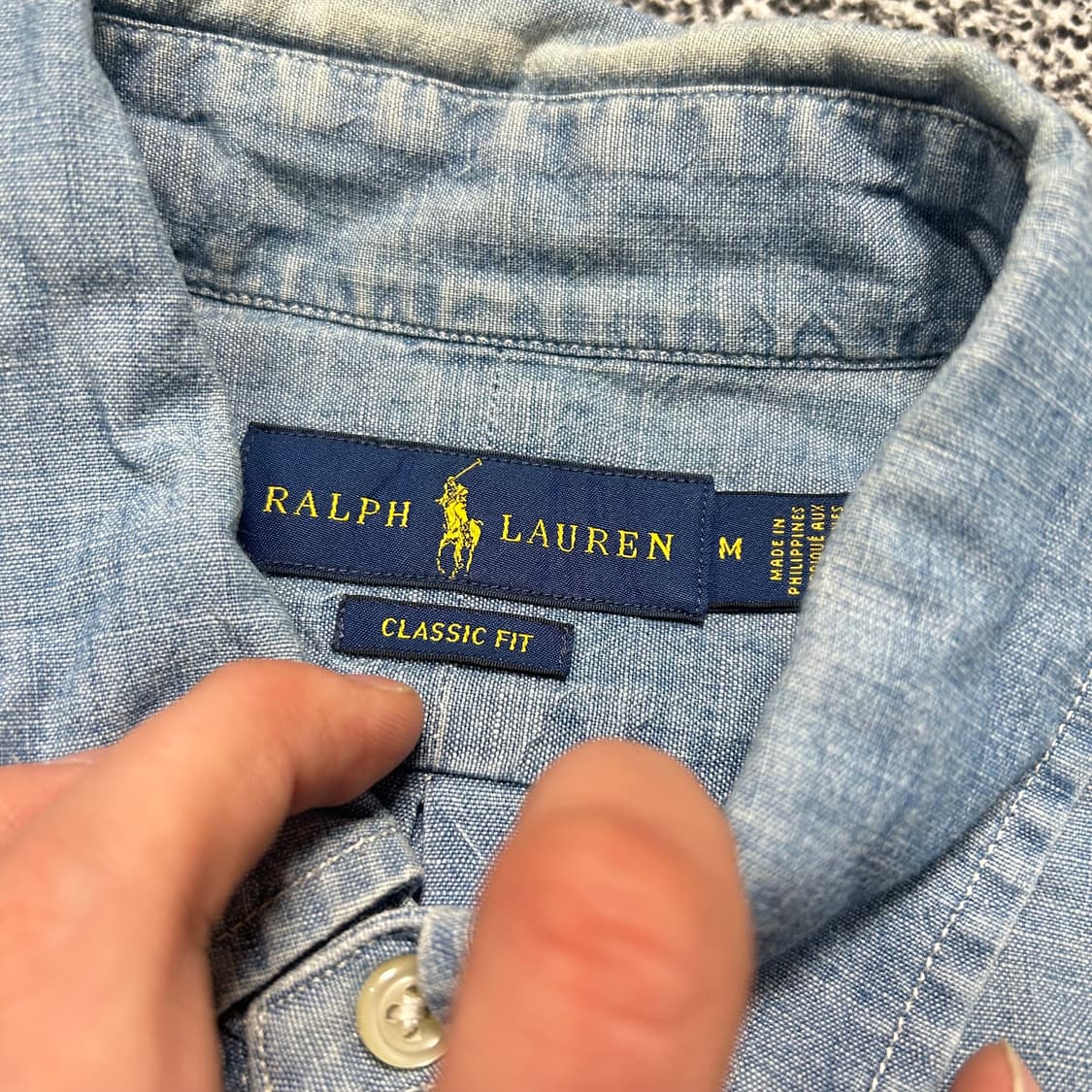 폴로 (POLO RalphLauren)샴브레이 데님 셔츠 상품이미지4