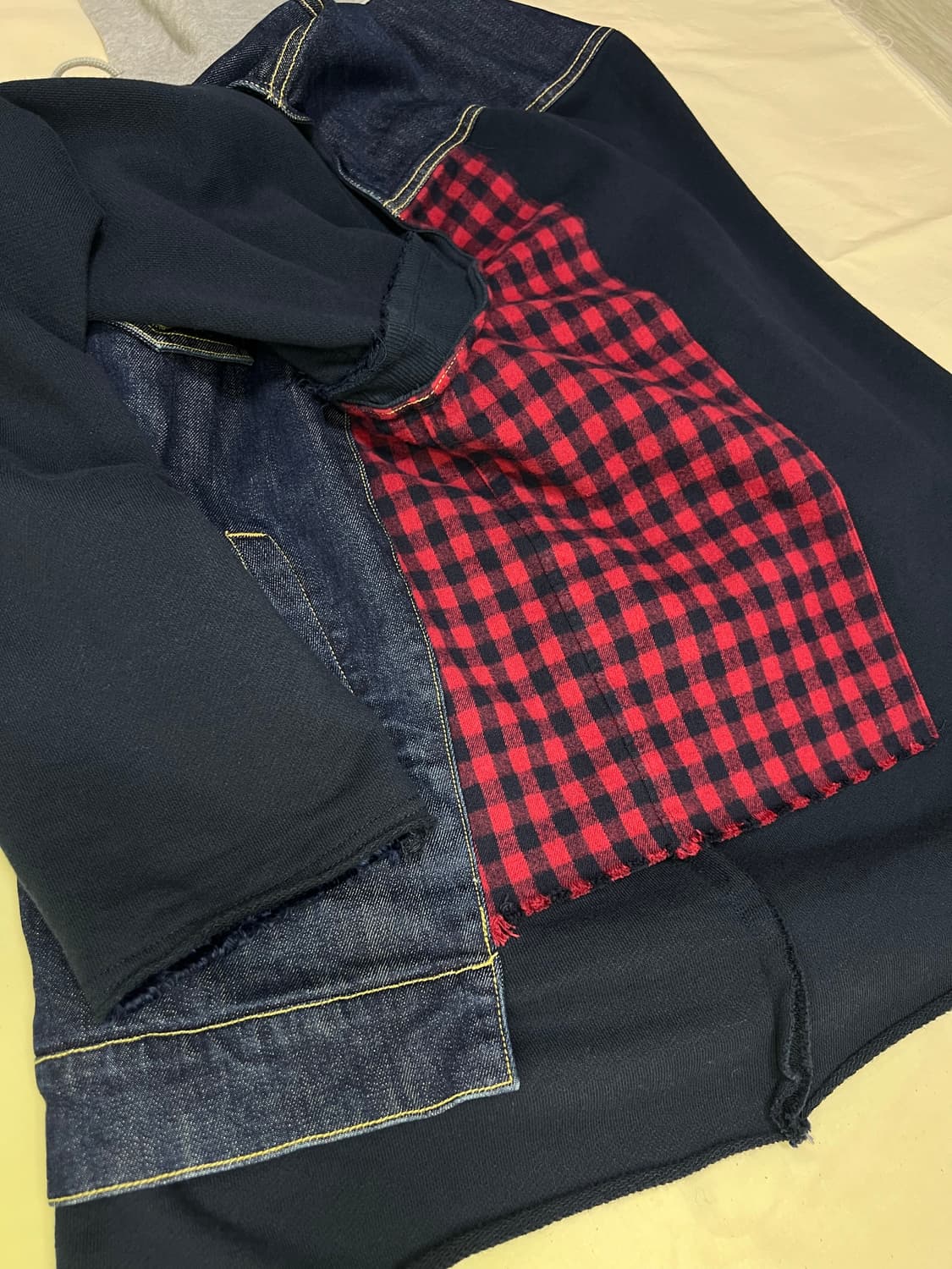 존 언더커버 19SS 도킹 레이어드 데님자켓 상품이미지4