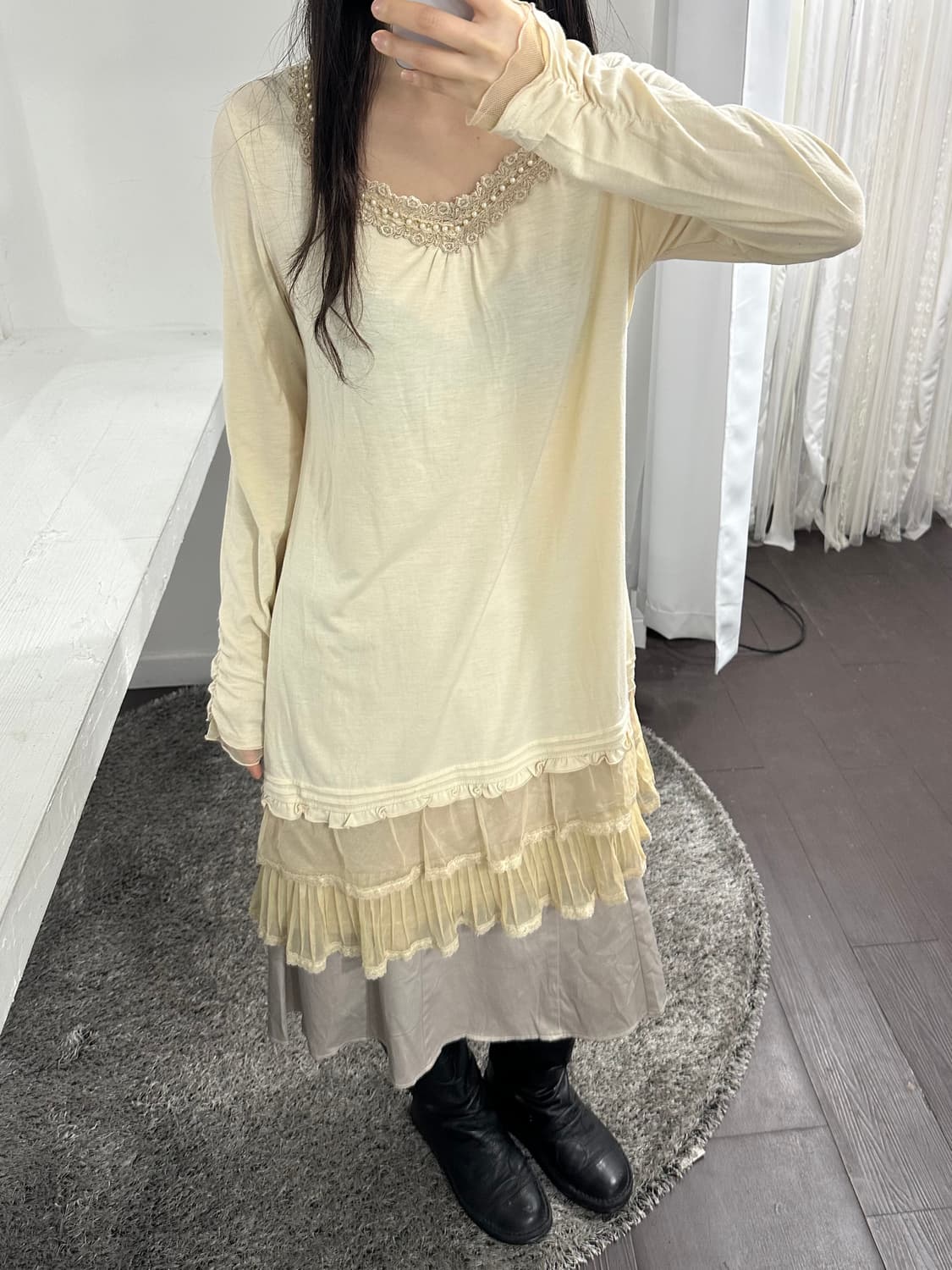mixy glossy midi skirt 상품이미지5
