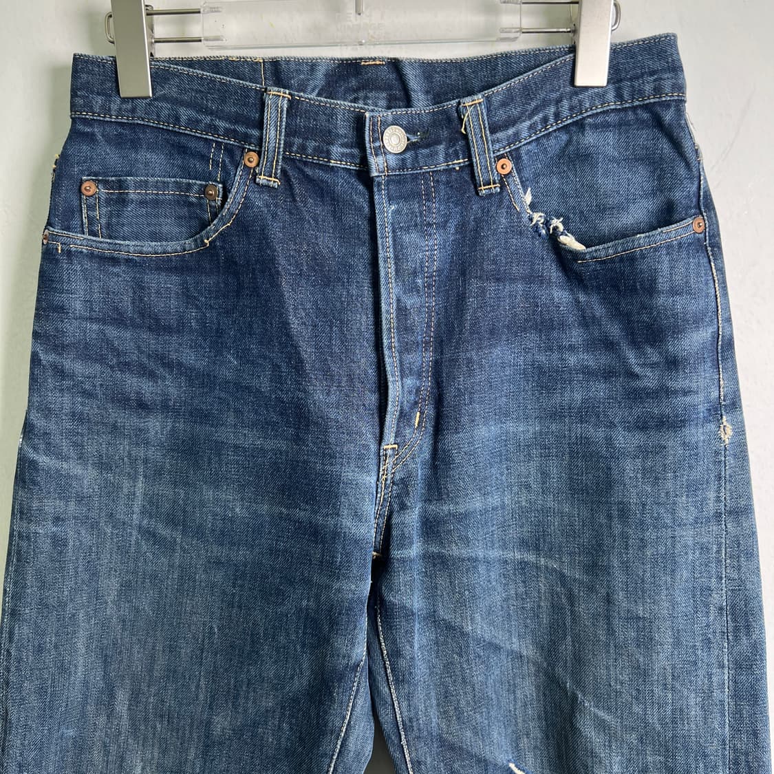 블루블루재팬 스트레이트 핏 데님 팬츠 32 상품이미지5