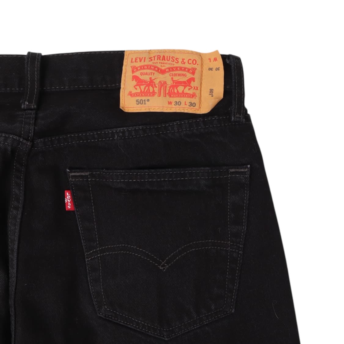 리바이스 501 오리지널핏 블랙 진 데님팬츠 상품이미지3