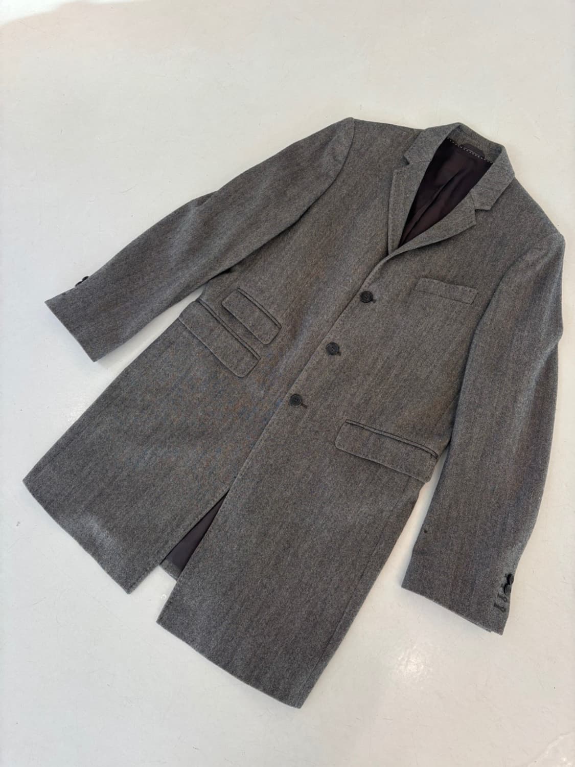 Neil Barret Layered Cashmere Coat 상품이미지3