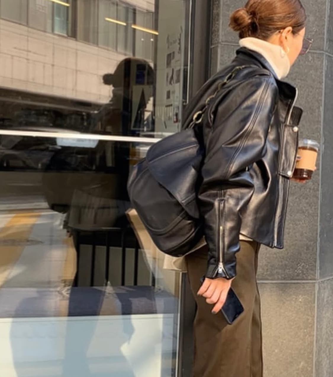 마뗑킴 양가죽 블랙 자켓 상품이미지3