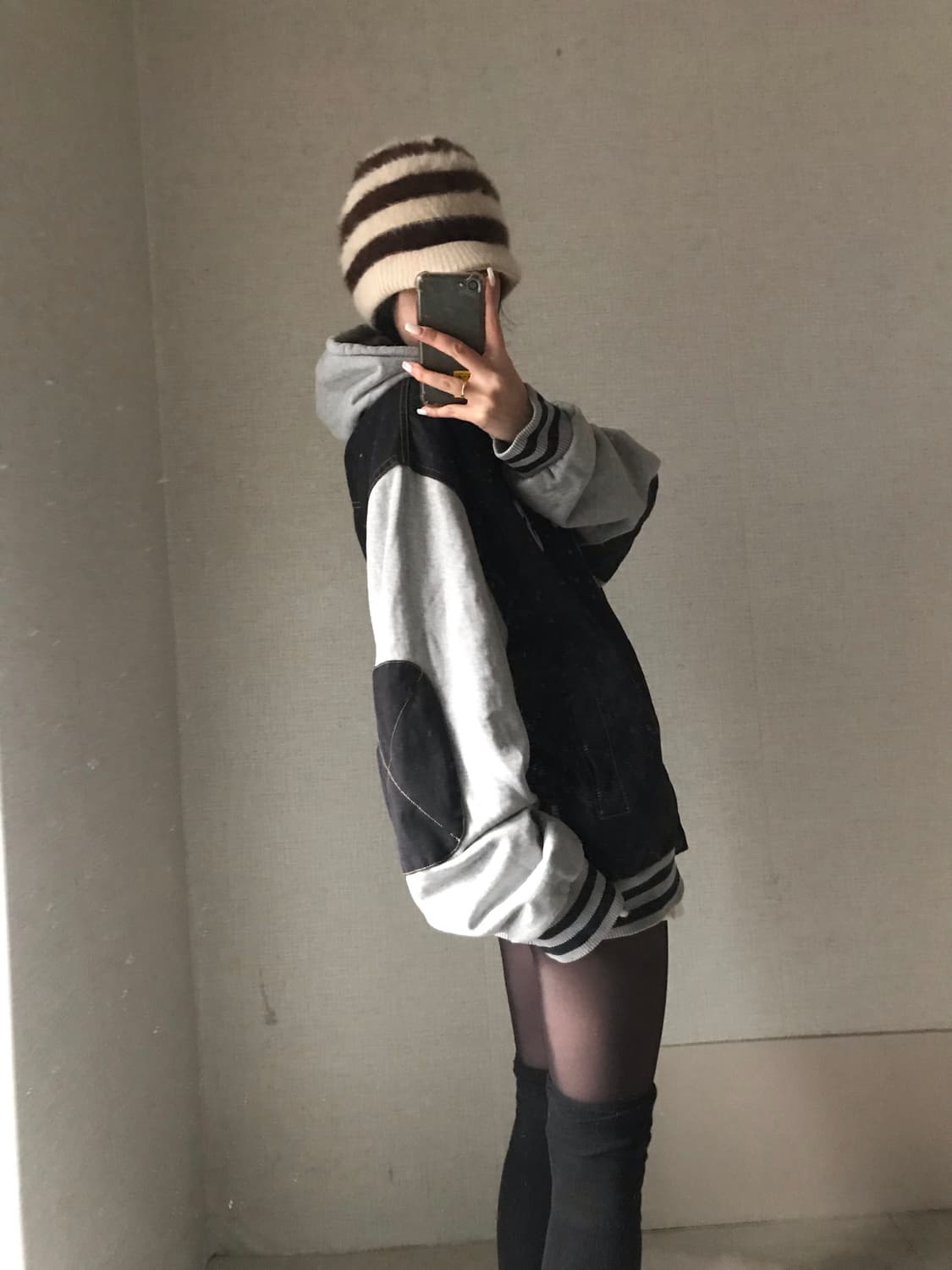 MLB 오버핏 데님 바시티 자켓 상품이미지4