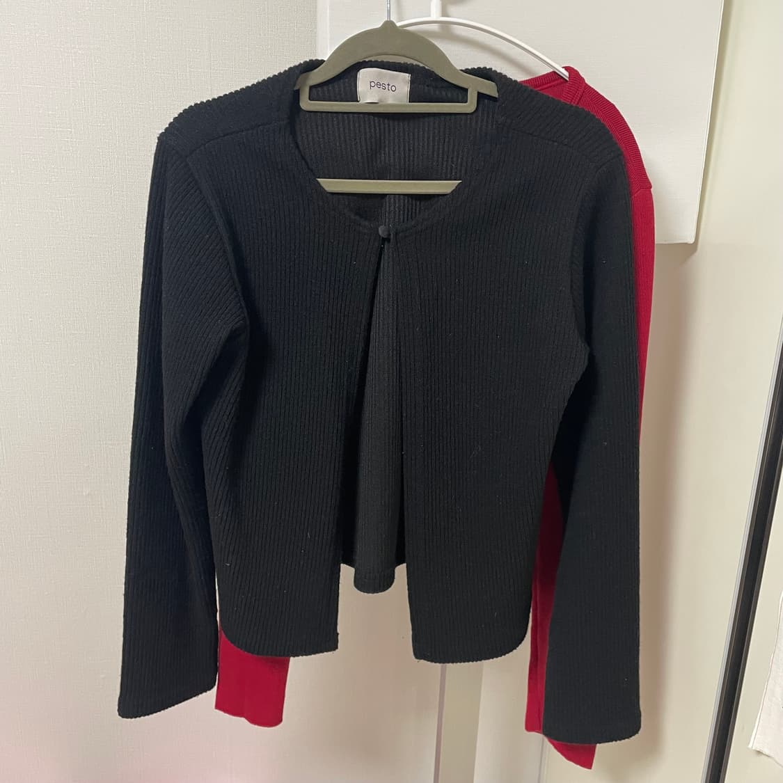페스토 가디건 블랙 상품이미지2