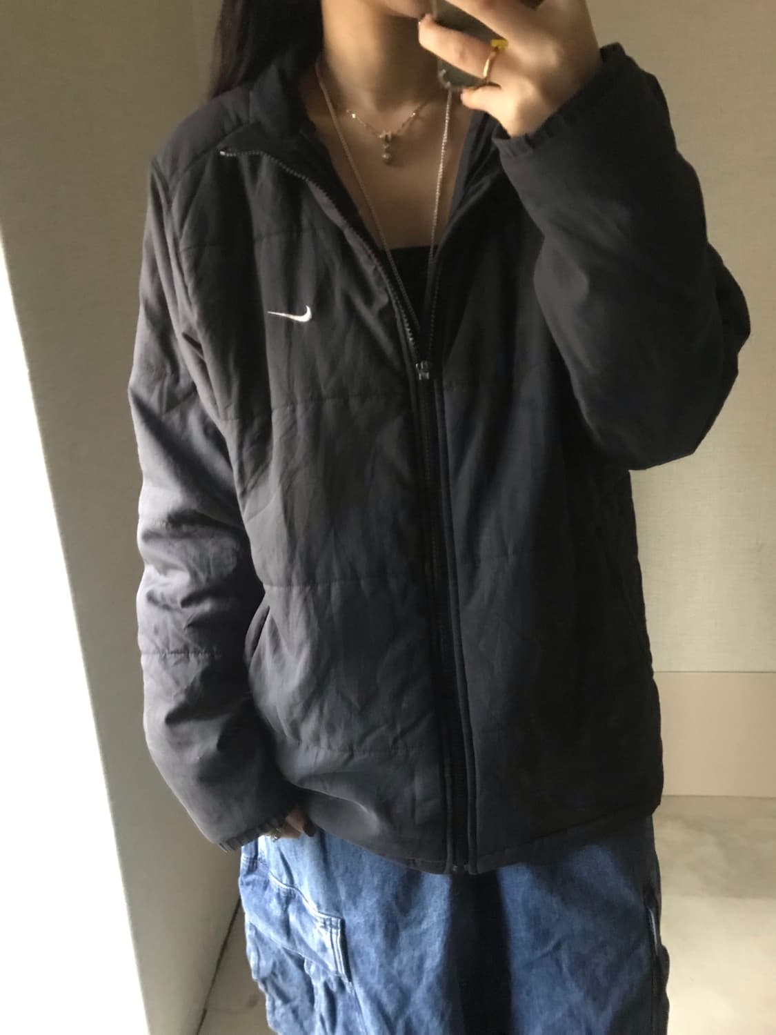 나이키 블랙 경량패딩 상품이미지4