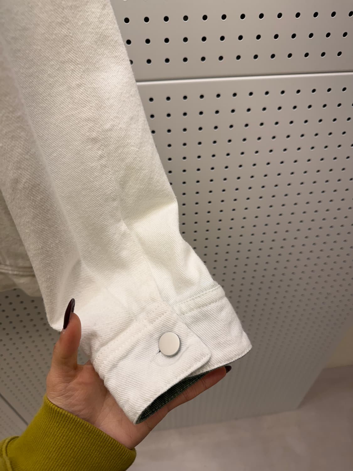 빈티지 스타일 화이트 데님 자켓 U1497 상품이미지4