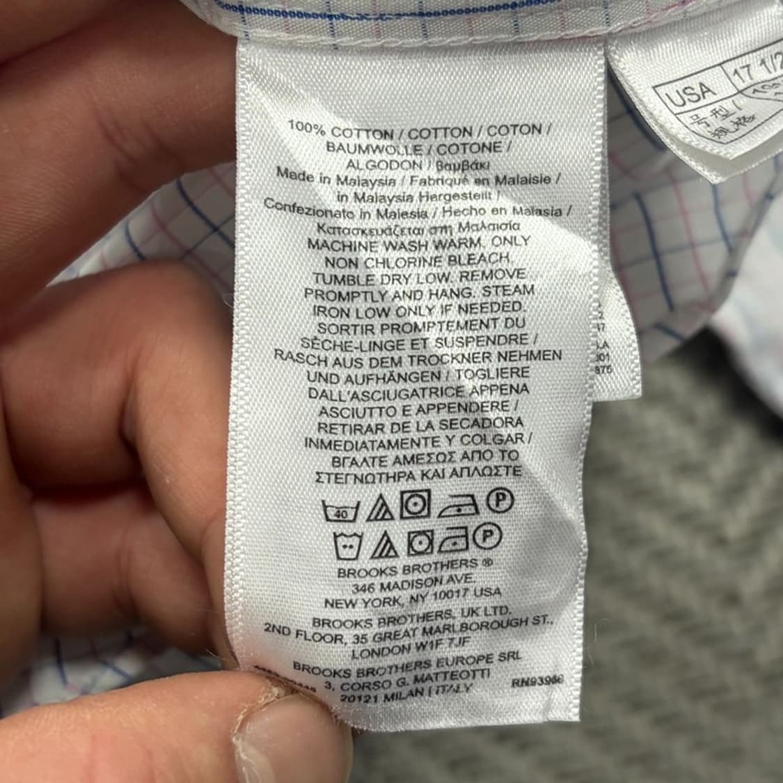 브룩스브라더스 체크셔츠 v1967 상품이미지6