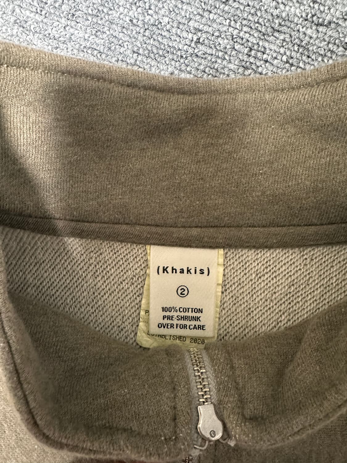 카키스Khakis 스웻 하프집업 2사이즈 상품이미지3