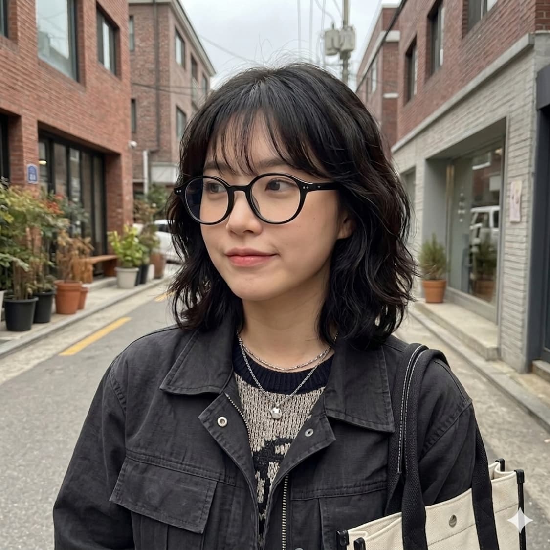 빈티지 타원형 레트로안구 뿔테 블랙 안경테 상품이미지1