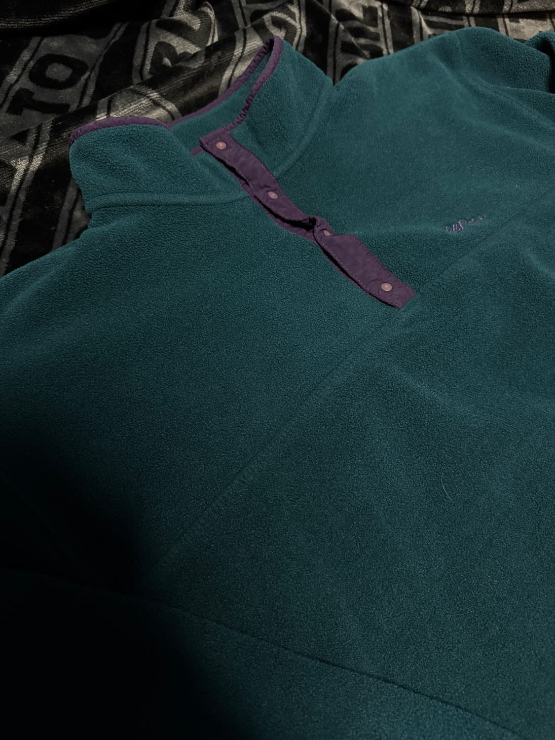 엘엘빈 스냅 티 플리스 풀오버 틸 퍼플 상품이미지3