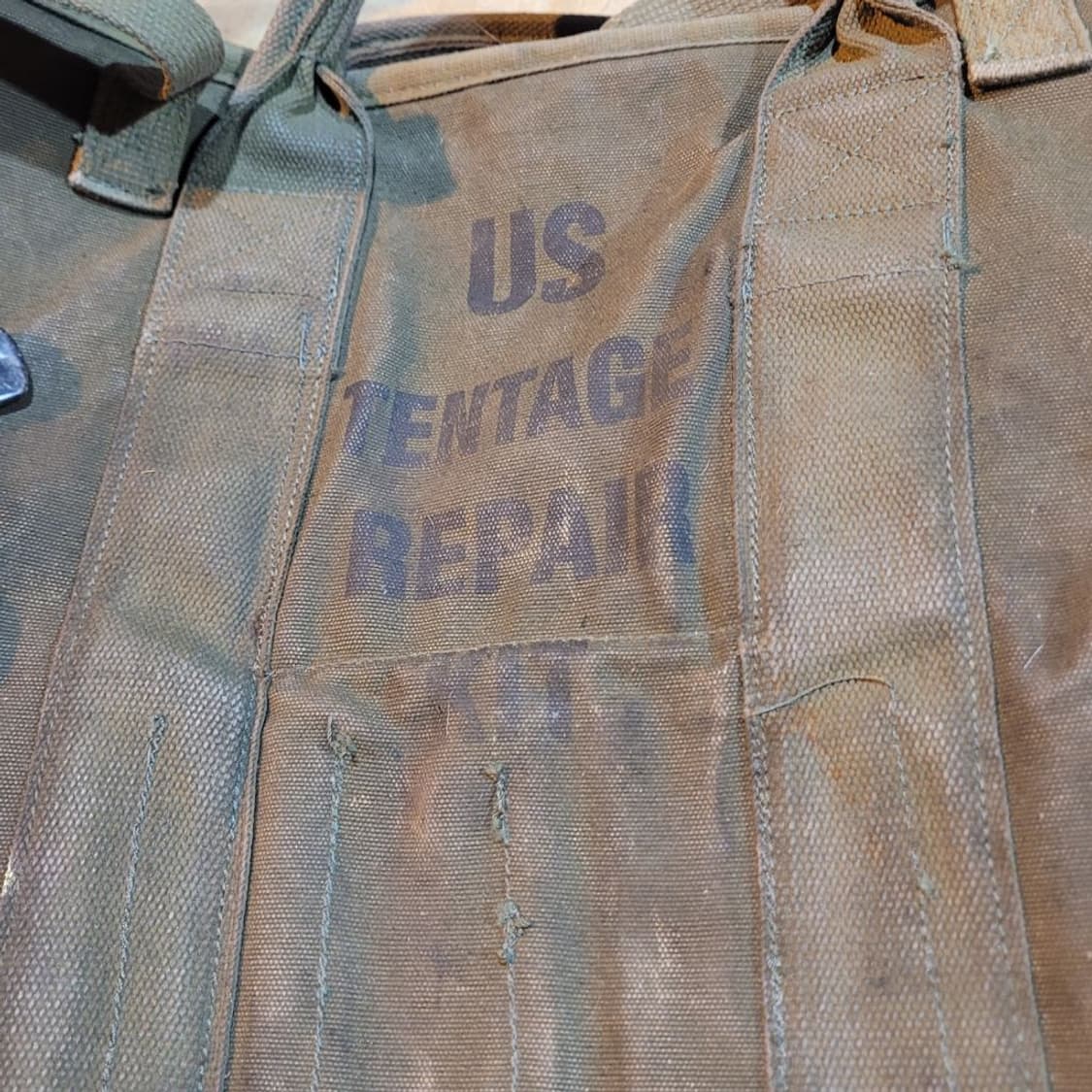 미 캔버스 텐트 수선 백 상품이미지4