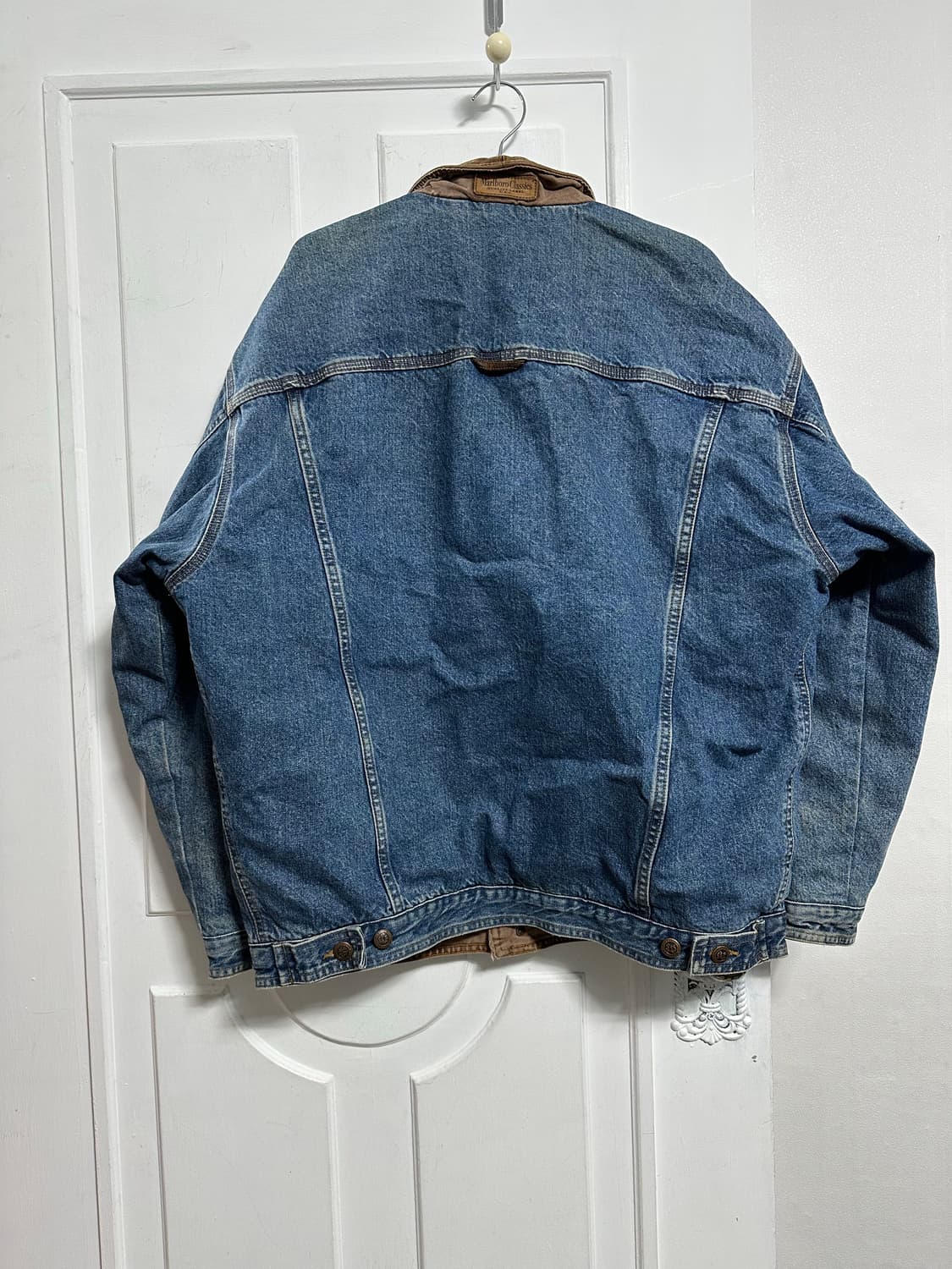 말보로클래식 레더 카라 데님 트러커자켓 상품이미지2