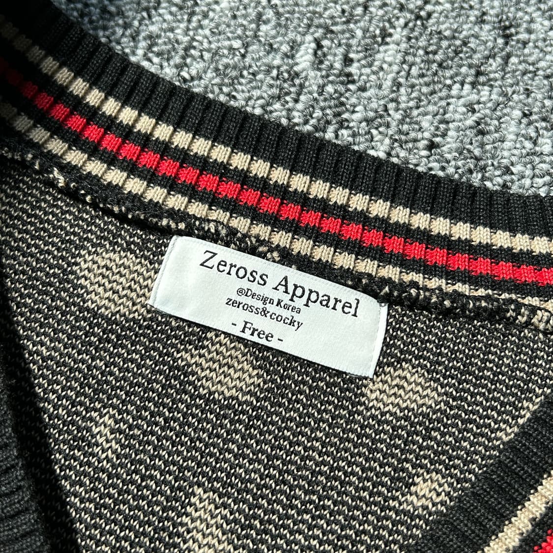 제로스 어패럴 레오파드 패턴 가디건 상품이미지6