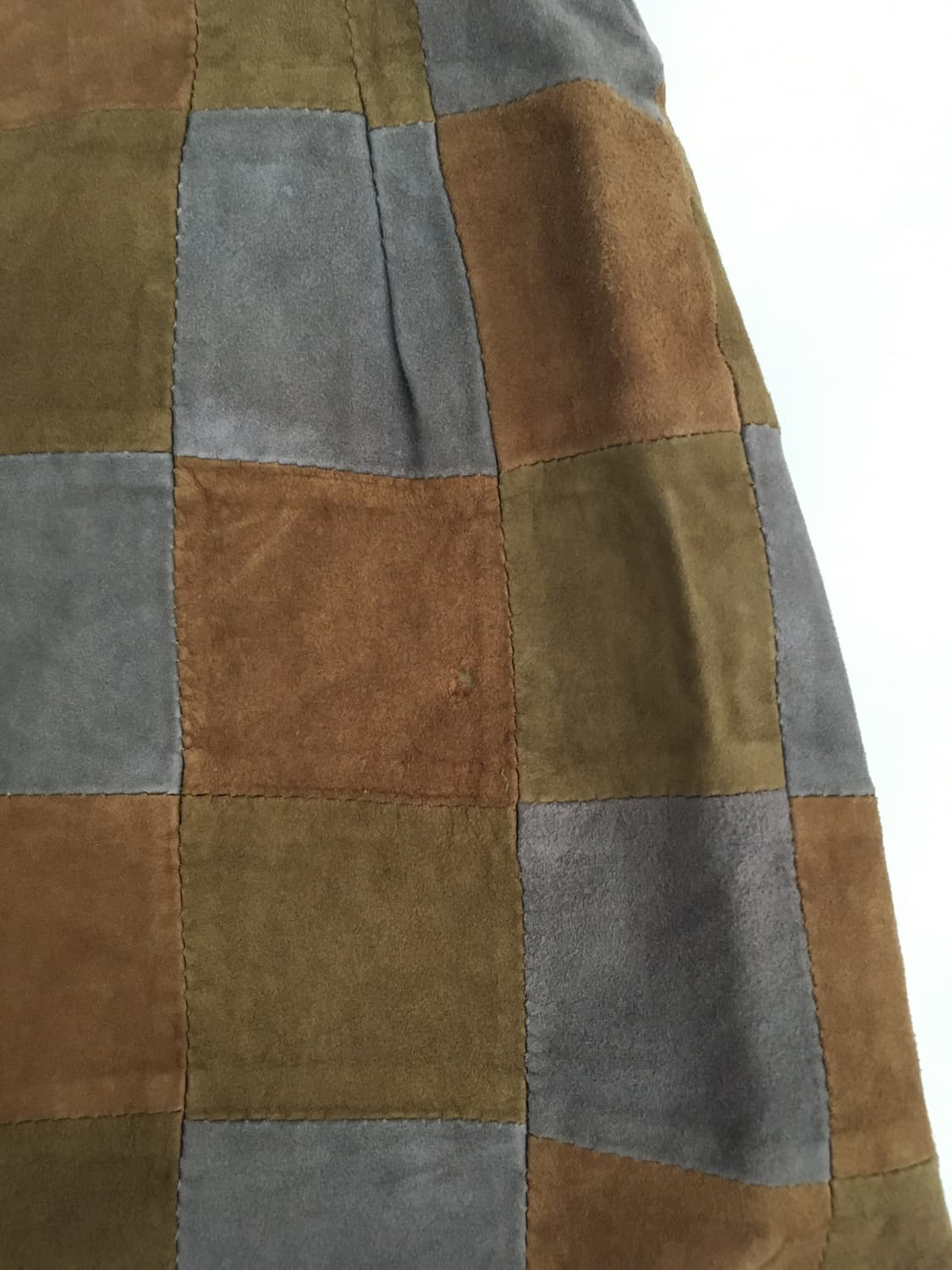 Goatskin Patchwork Midi Skirt 상품이미지3