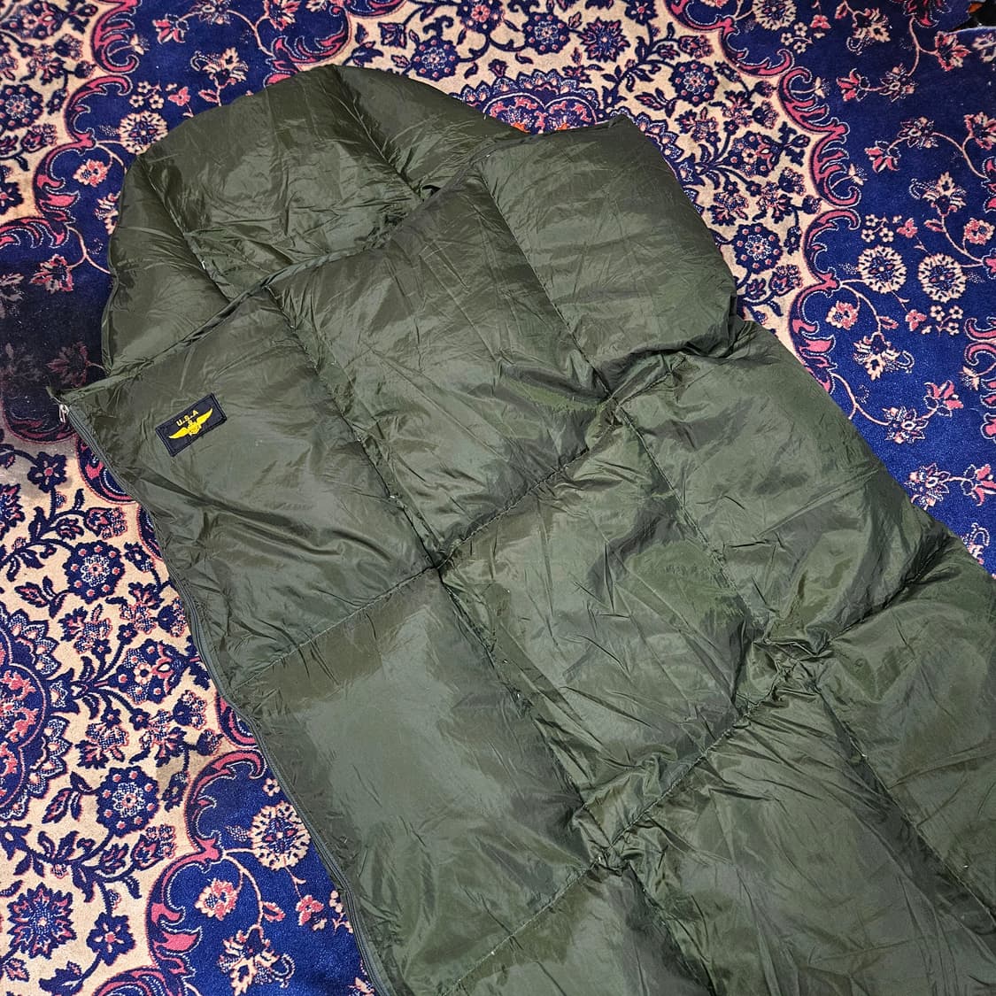 US ARMY USA 패치드 오리털 침낭 Free 상품이미지4