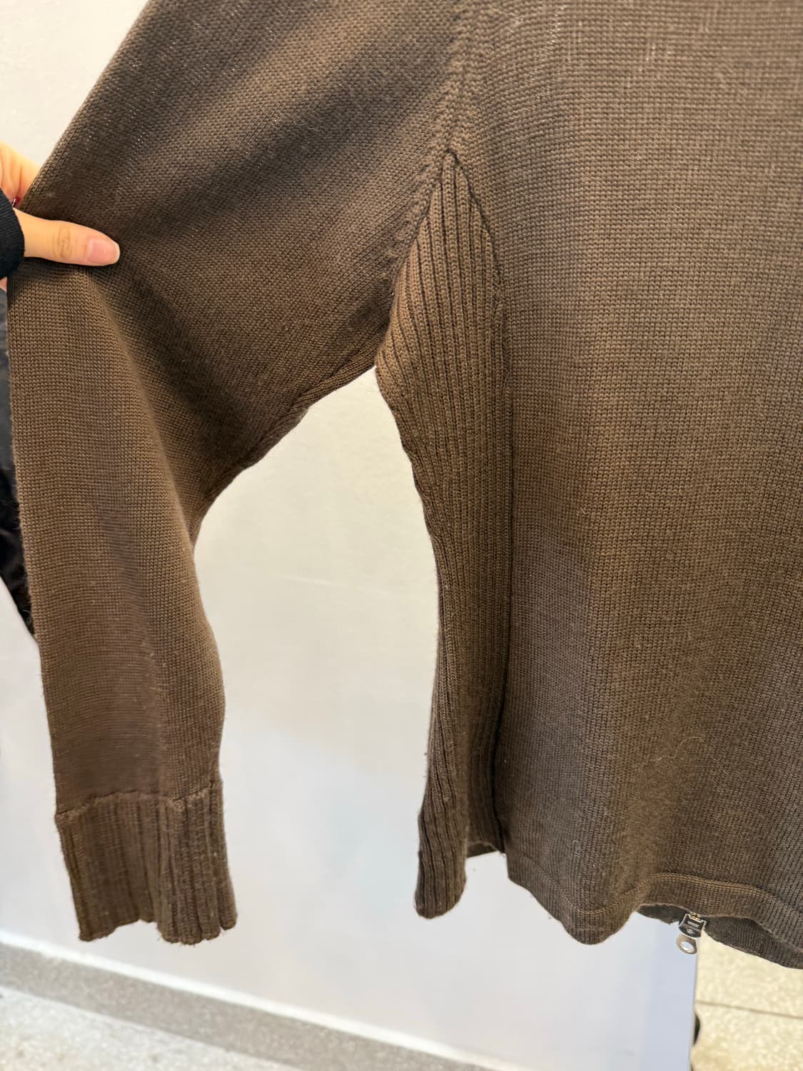 Beads knit zip up  상품이미지4