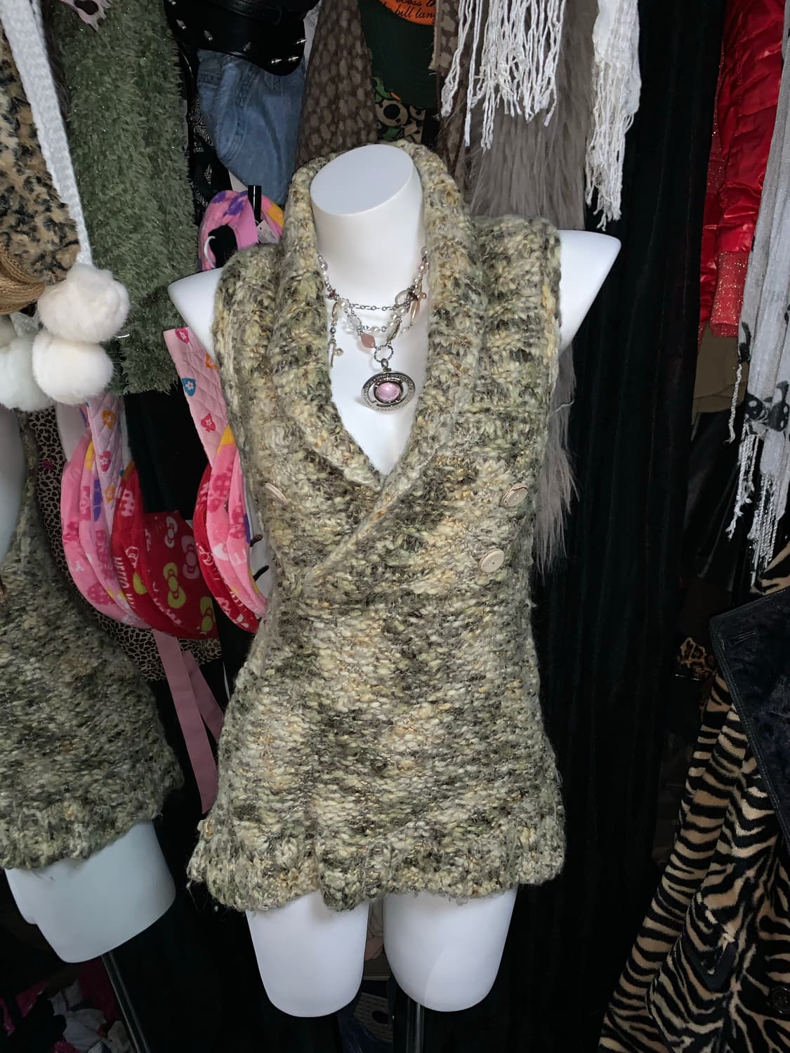 y2k 그런지 니트 탑 상품이미지1