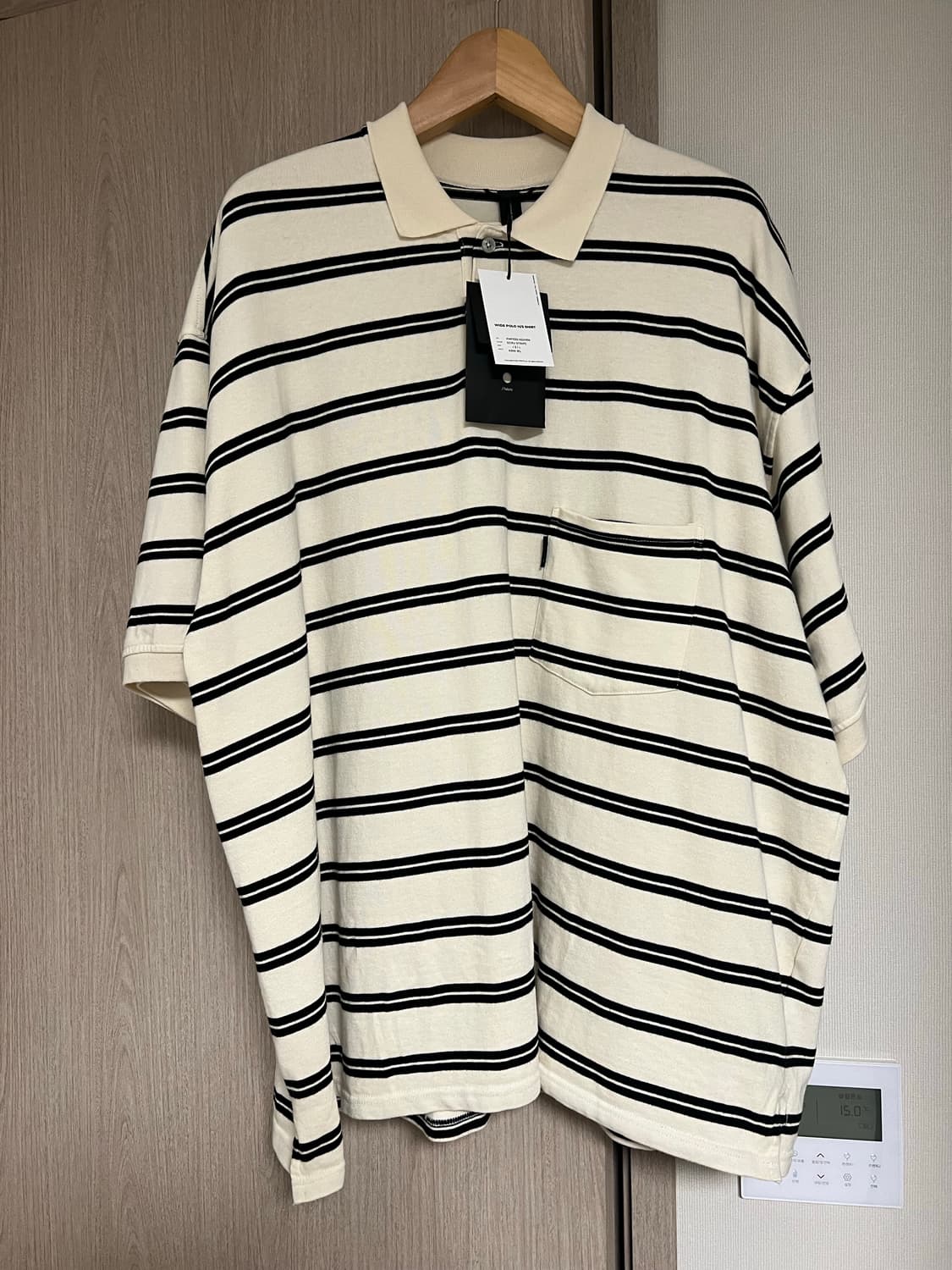 새상품,3사이즈) 25ss 모이프 WIDE POLO H/S SHIRT 상품이미지4