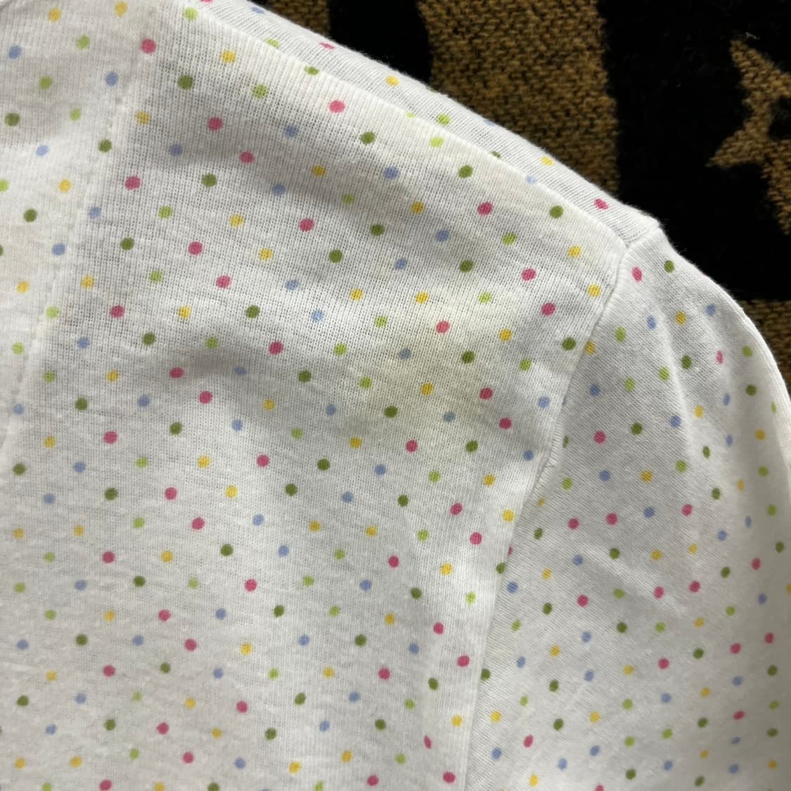 빈티지 코지 모리 코튼캔디 도트 땡땡이 반팔 원피스 K0106 상품이미지6