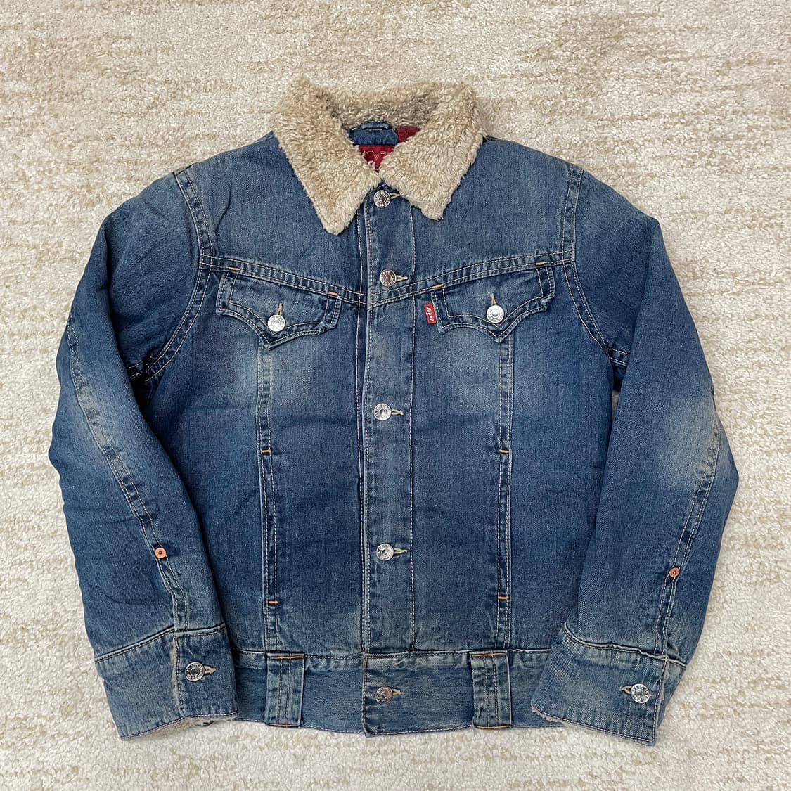 (XL) 00s리바이스 Levi’s 타입 1 쉐르파 셰르파 데님 자켓 상품이미지1