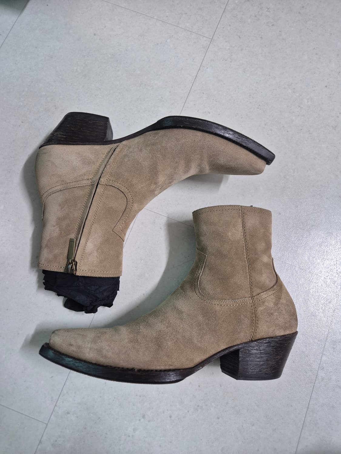 생로랑 루카스 스웨이드 부츠 4(260~270) 상품이미지2