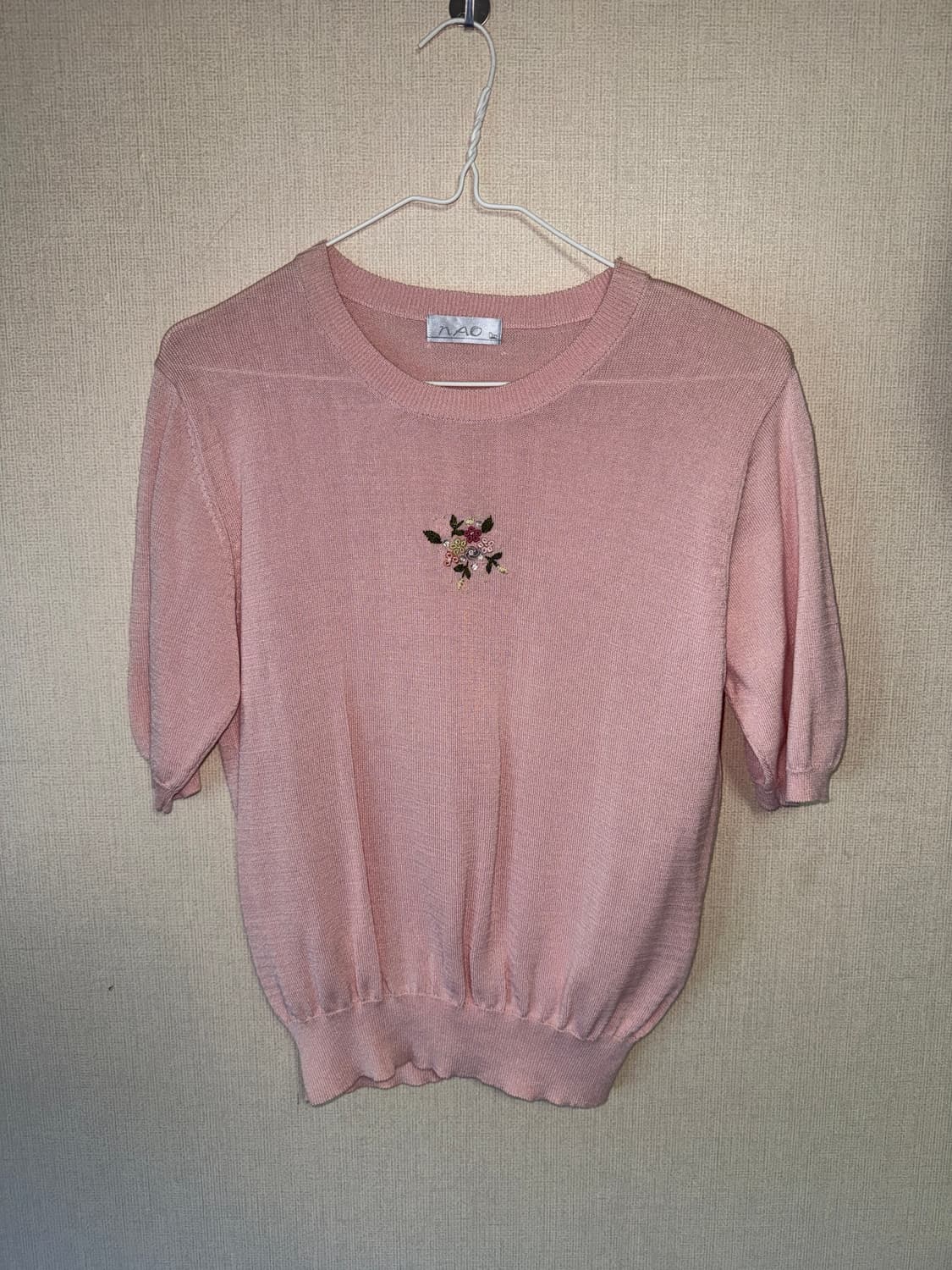 빈티지 여름 반팔 니트 상품이미지1