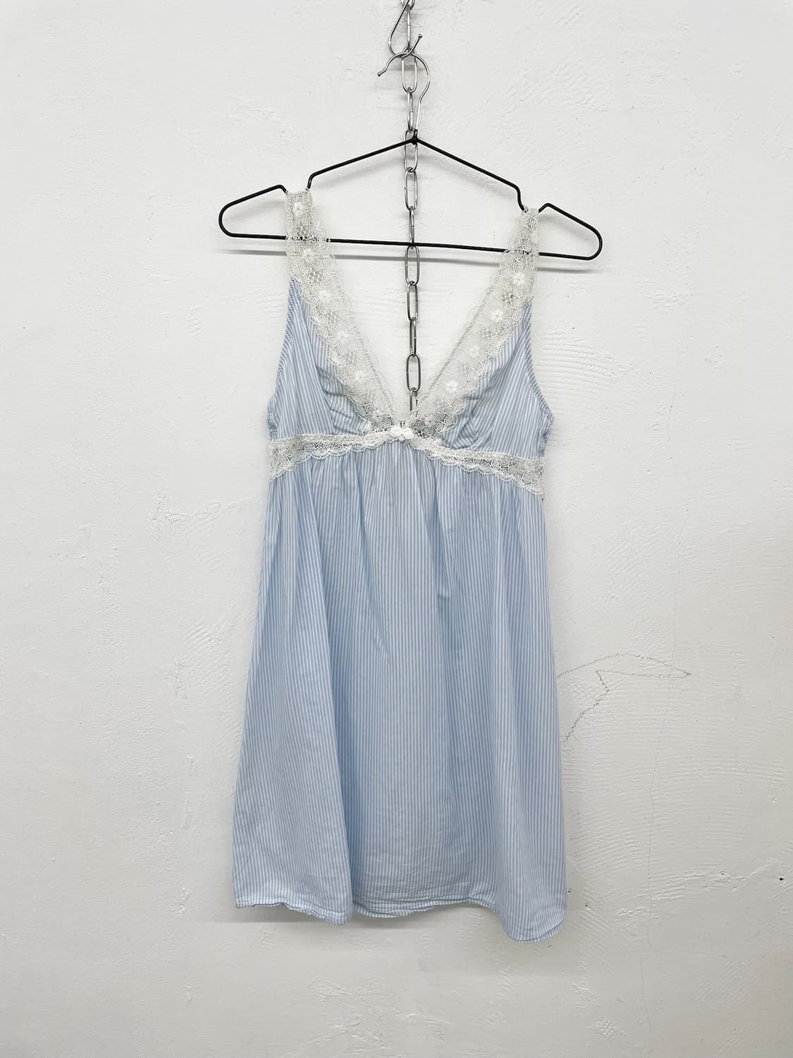 마린 스트라이프 레이스 슬립 상품이미지4