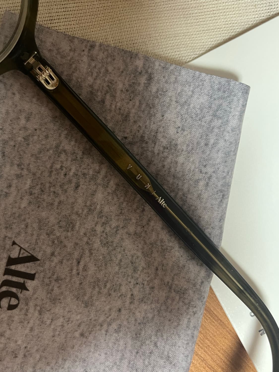 YUN x alte micro 안경테 올리브 상품이미지4