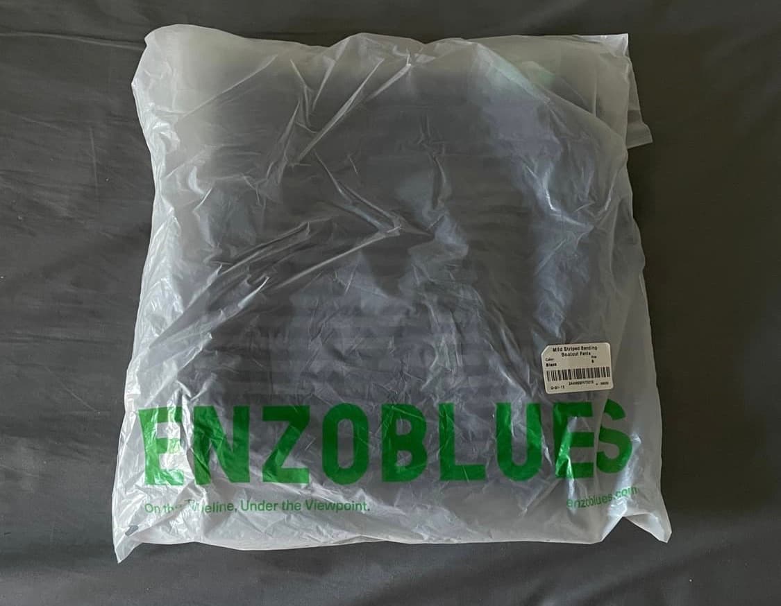 엔조블루스 마일드 스트라이프 밴딩 부츠컷 팬츠 S 상품이미지2